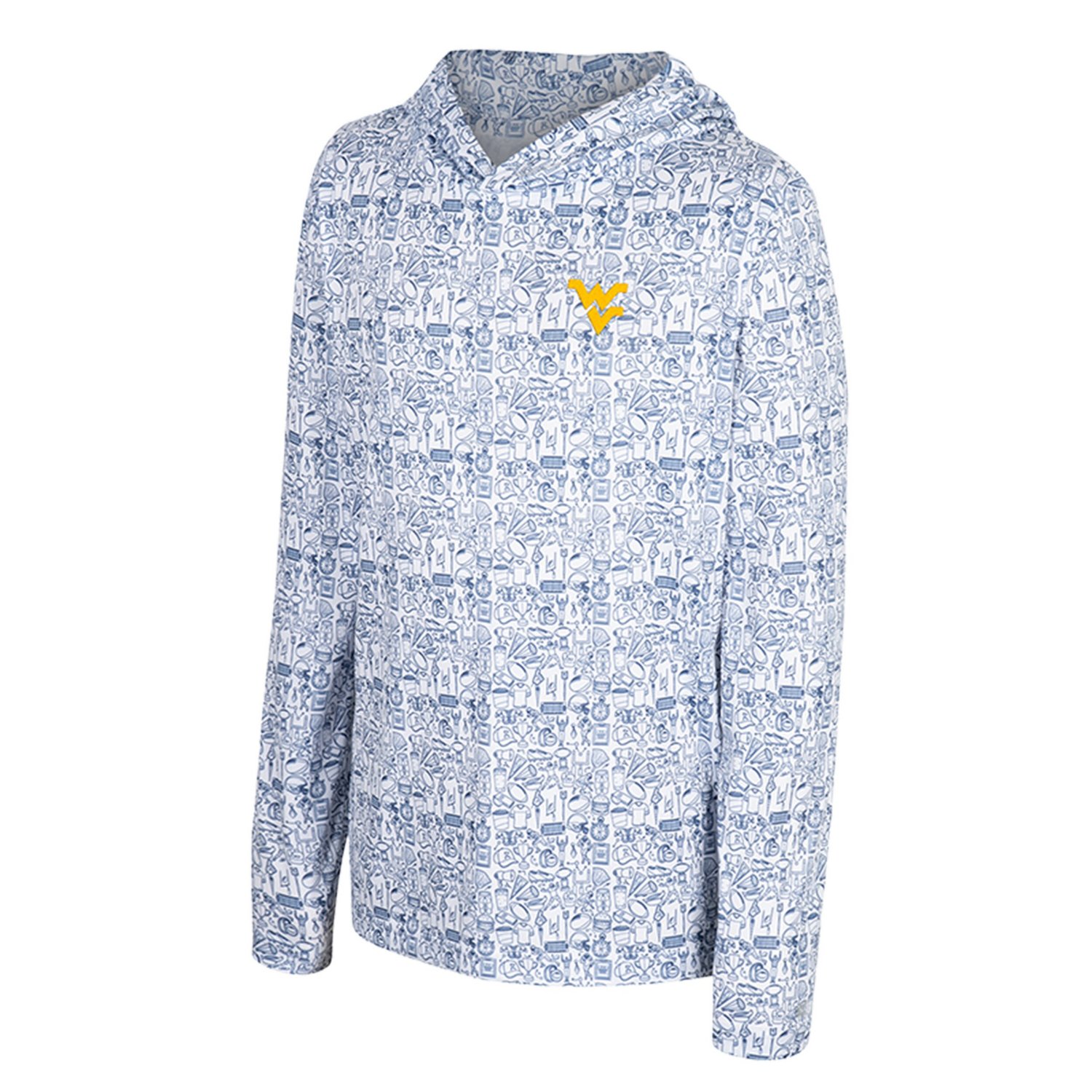 Youth Colosseum West Virginia Mountaineers All-Over Print Hoodie - view number 2