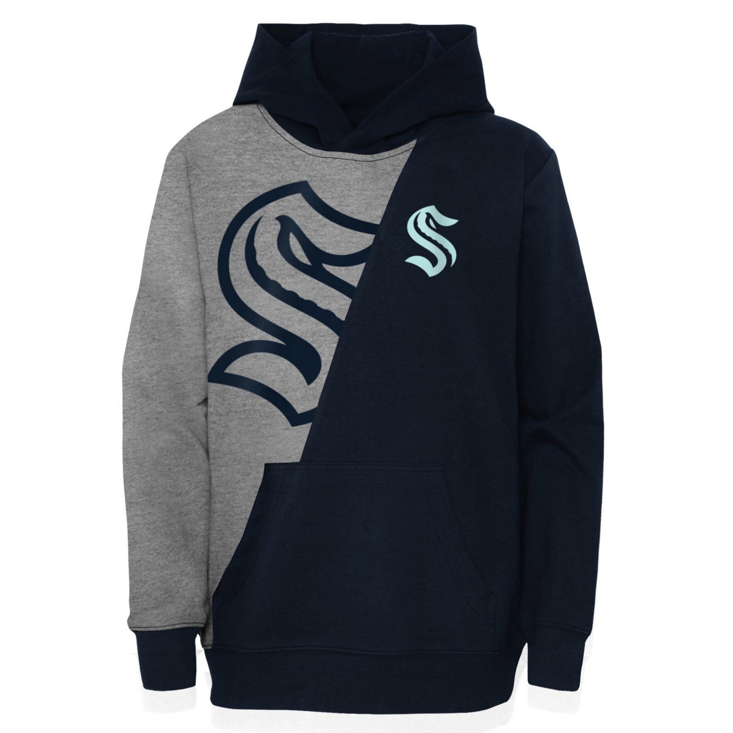 Youth Deep Sea Seattle Kraken Unrivaled Pullover Hoodie                                                                          - view number 2