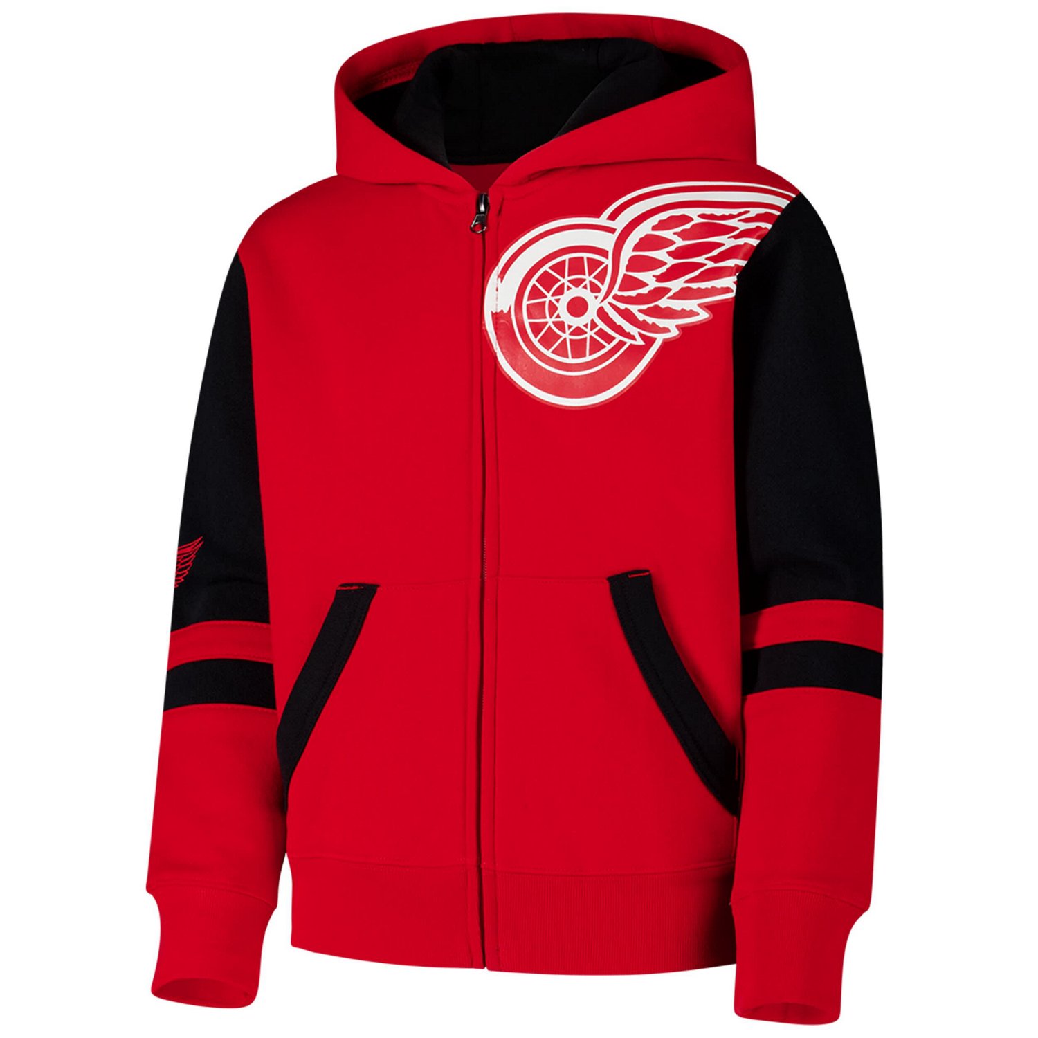 Youth Detroit Wings Face Off Full-Zip Hoodie - view number 2