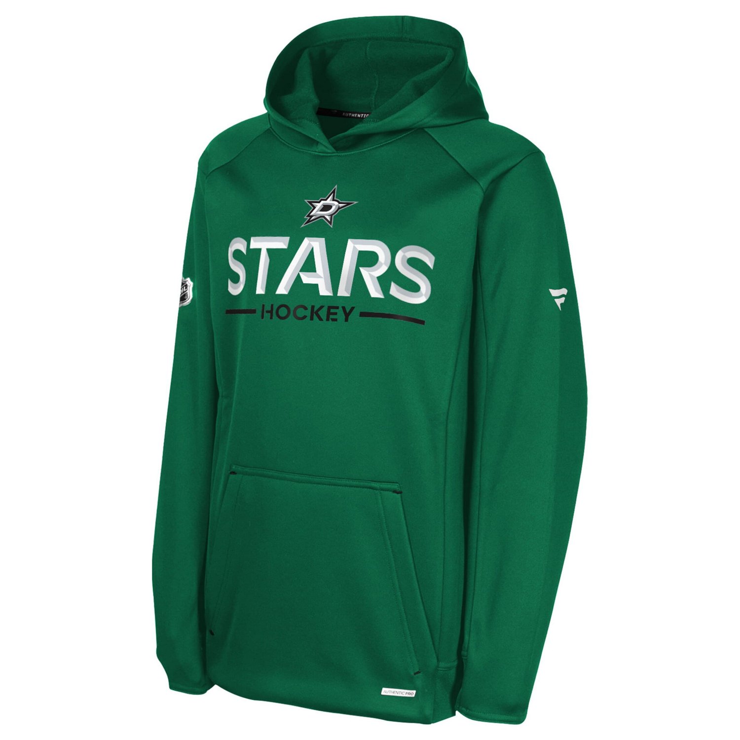 Youth Fanatics Kelly Dallas Stars Authentic Pro Rink Raglan Hoodie - view number 2