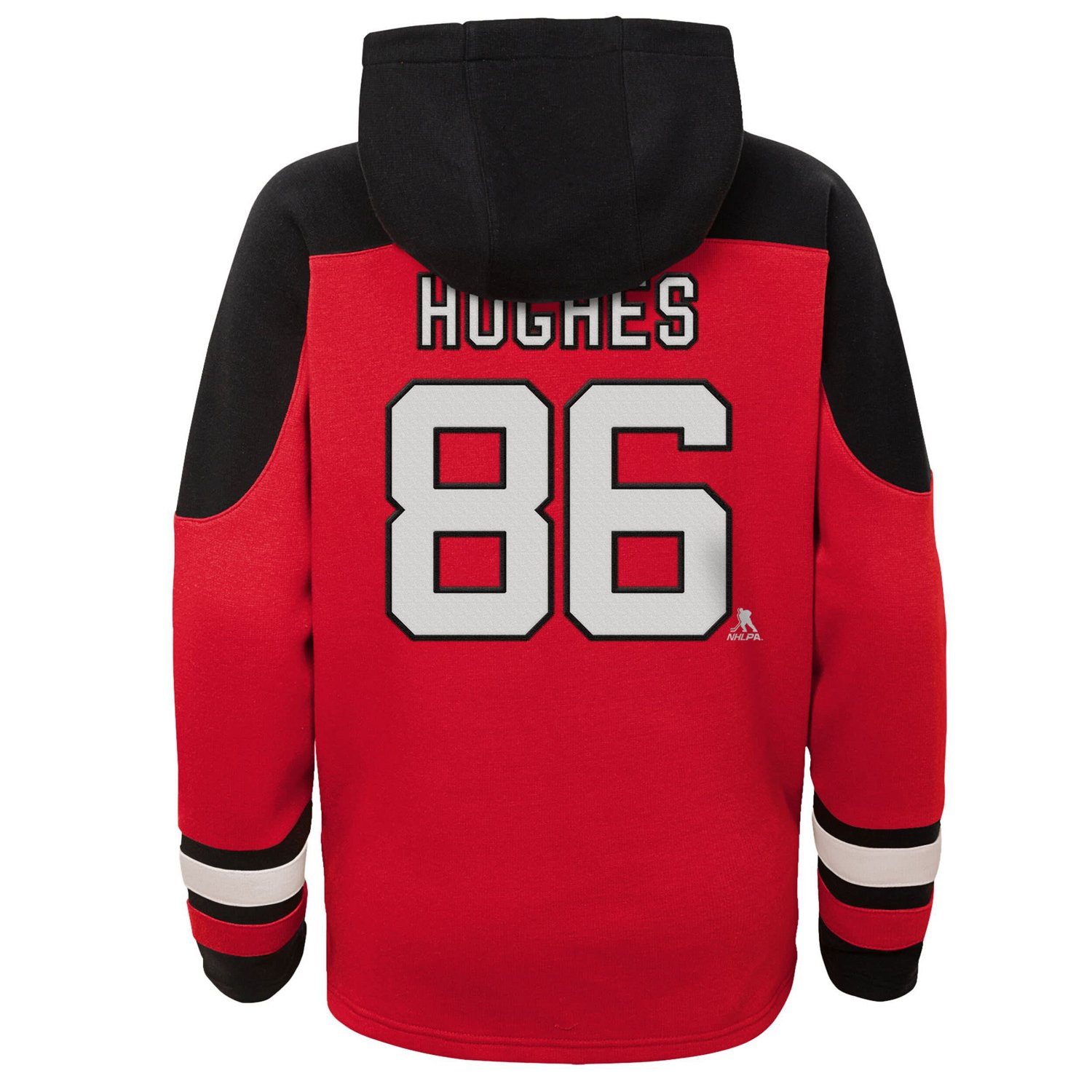 Youth Jack Hughes New Jersey Devils Ageless Must-Have V-Neck Name  Number Pullover Hoodie
