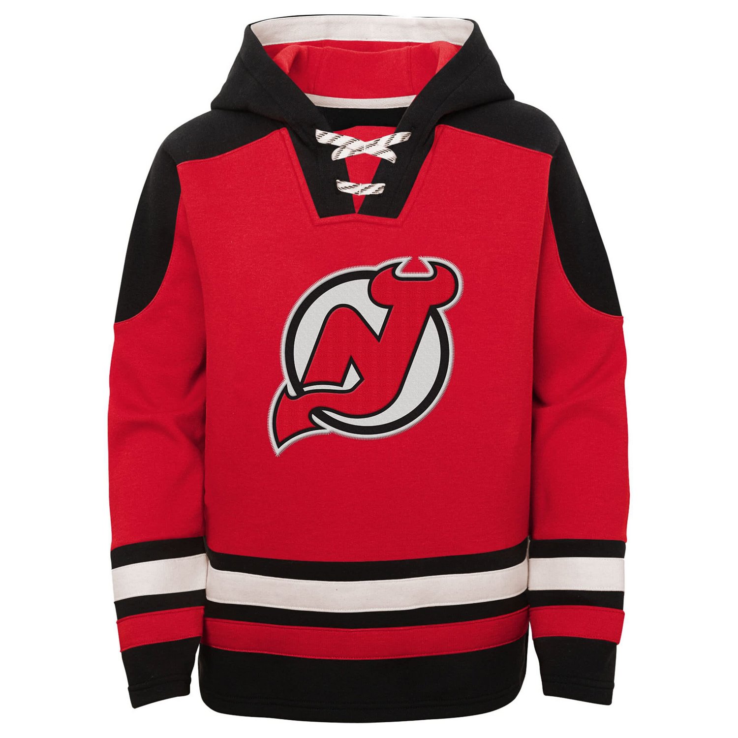 Youth Jack Hughes New Jersey Devils Ageless Must-Have V-Neck Name  Number Pullover Hoodie
