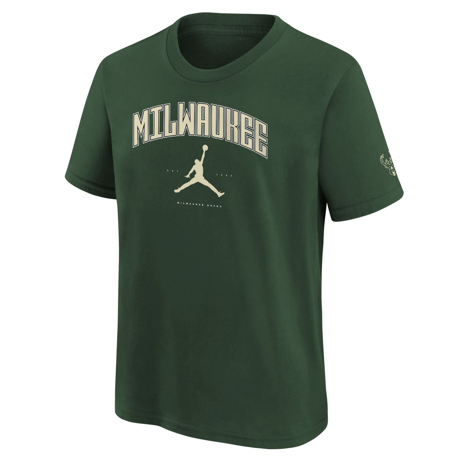 Youth Jordan Brand Hunter Milwaukee Bucks Essential Cities T-Shirt - view number 2