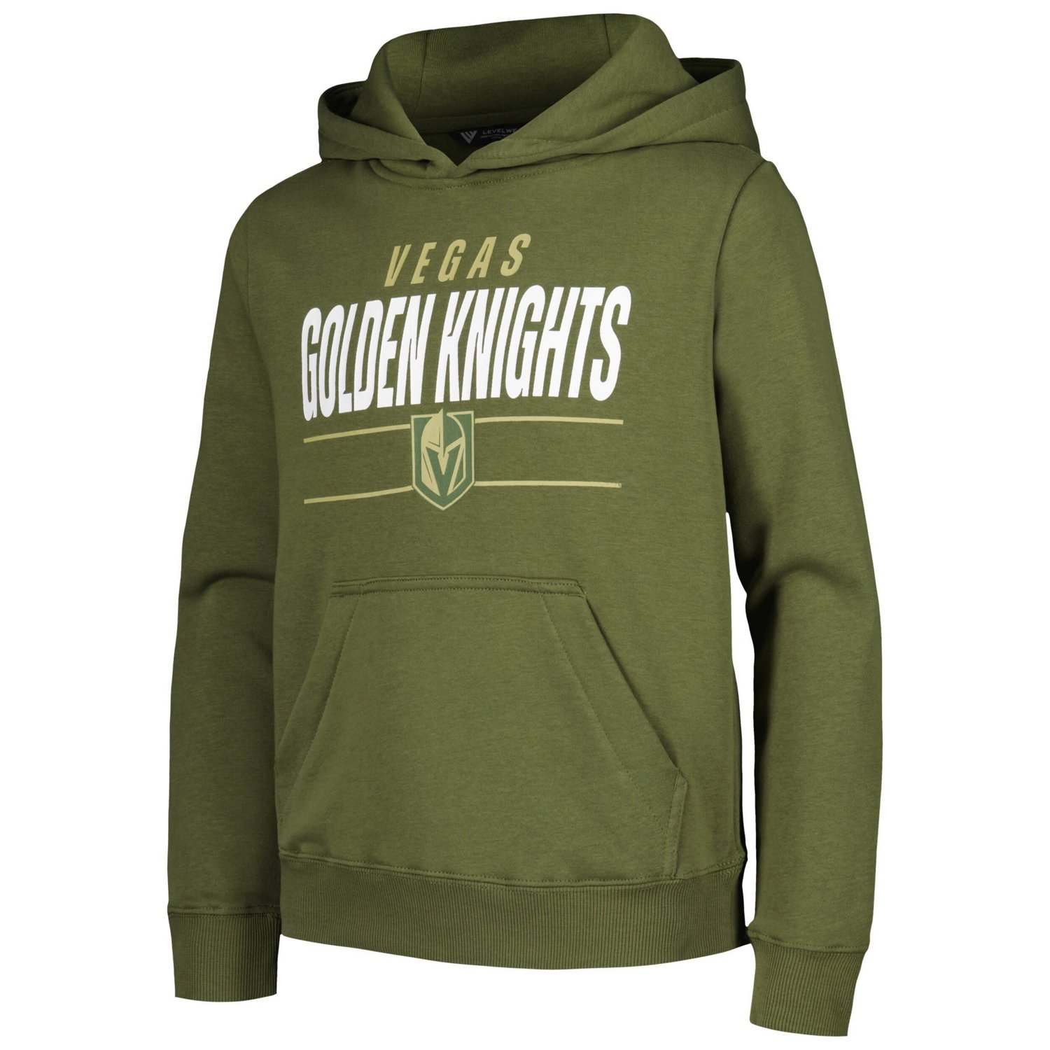 Youth Levelwear Vegas Golden Knights Podium Fleece Pullover Hoodie - view number 2