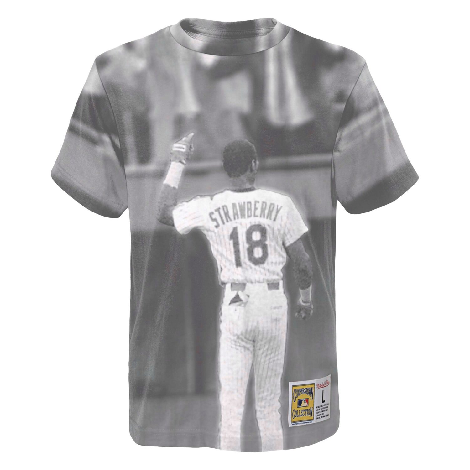 Youth Mitchell  Ness Darryl Strawberry New York Mets Sublimated Player T-Shirt - view number 2