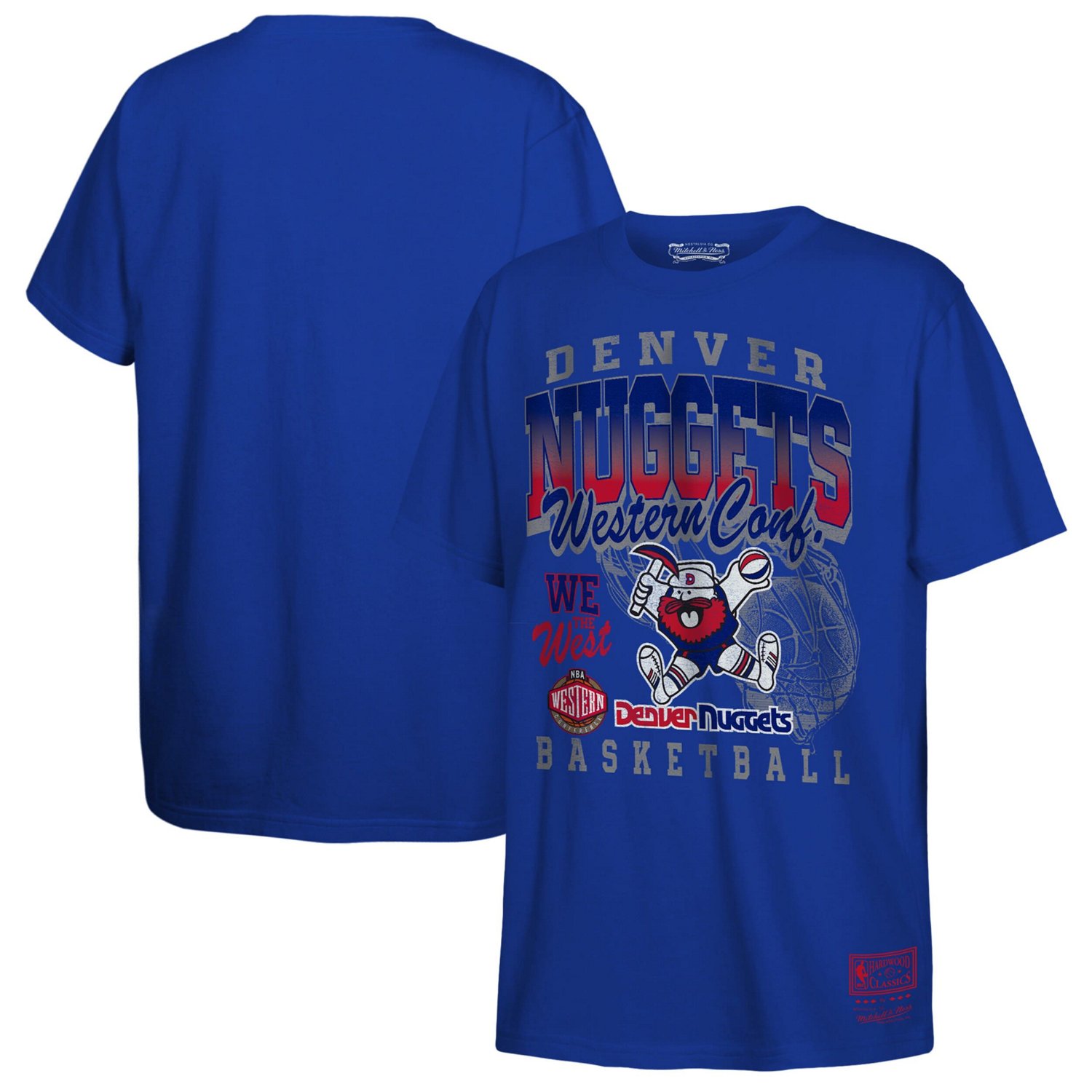 Youth Mitchell  Ness Denver Nuggets 2025 NBA Playoffs Retro Monumental T-Shirt