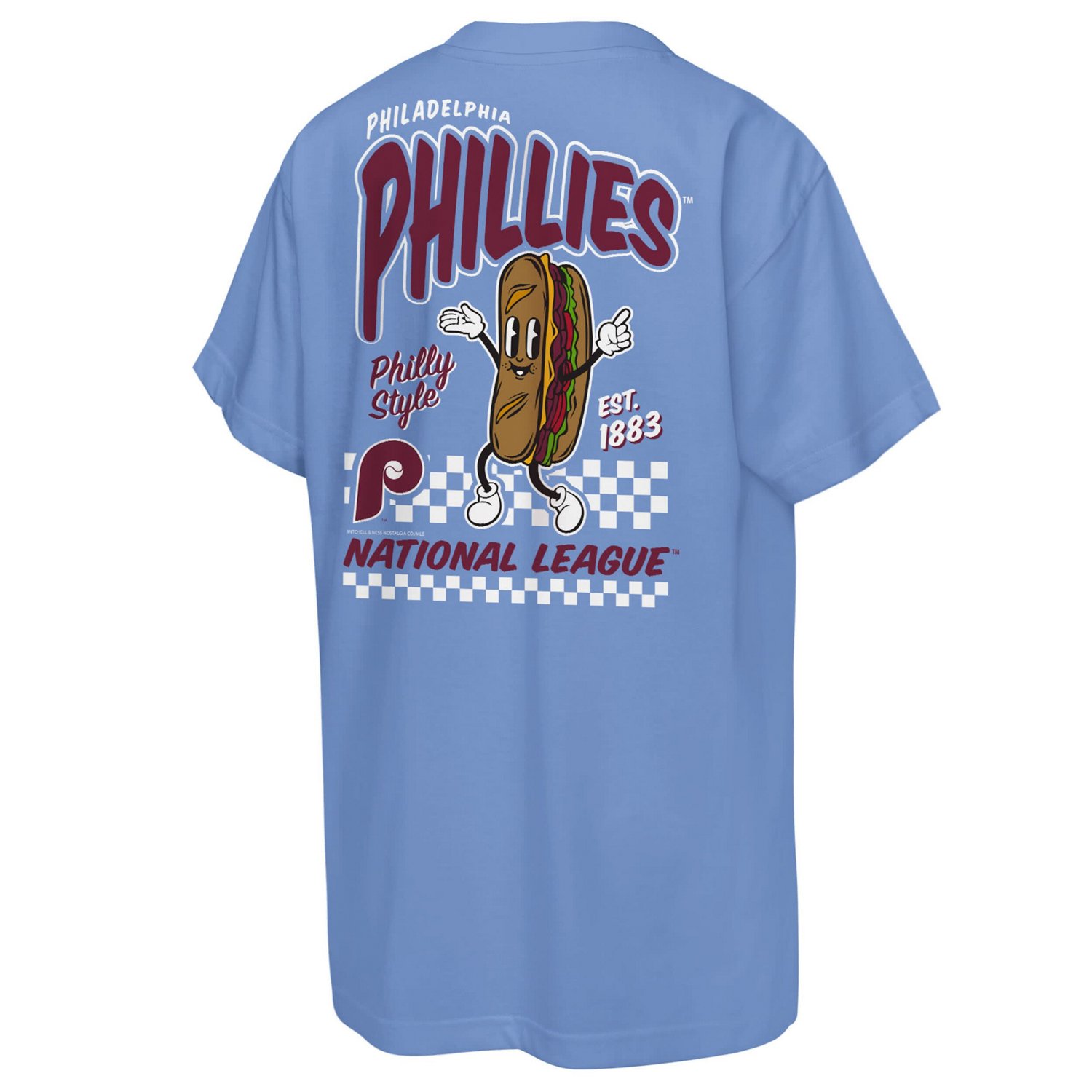 Youth Mitchell  Ness Light Philadelphia Phillies Cooperstown Concession T-Shirt - view number 3