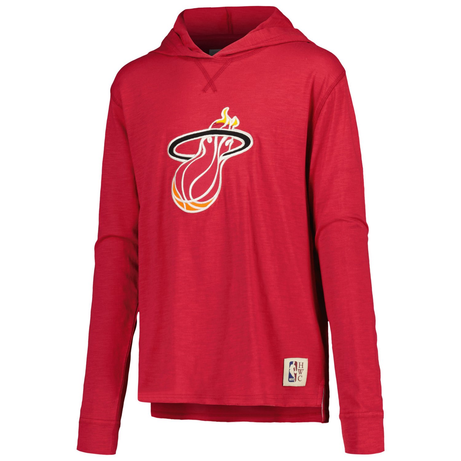 Youth Mitchell  Ness Miami Heat Hardwood Classics Legendary Slub Lightweight Pullover Hoodie                                     - view number 2
