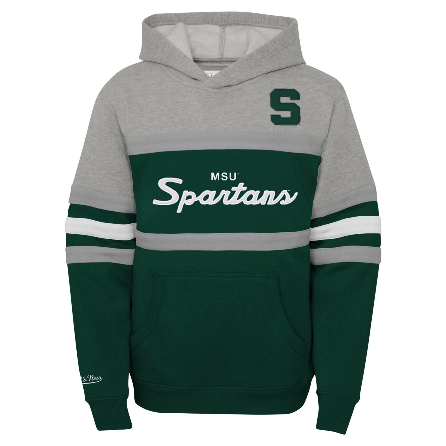 Youth Mitchell  Ness Michigan State Spartans Head Coach Hoodie - view number 2