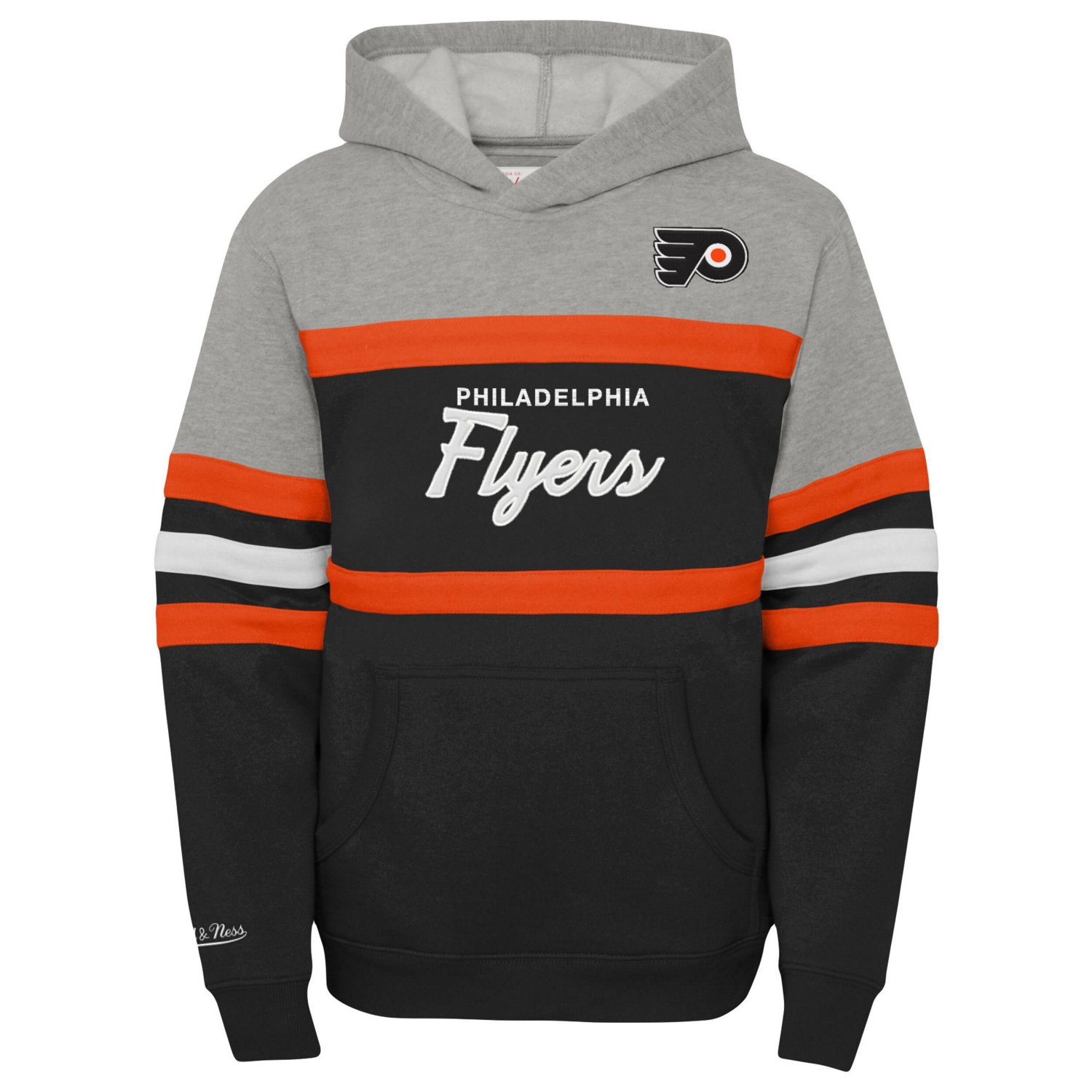 Youth Mitchell  Ness Philadelphia Flyers Head Coach Pullover Hoodie