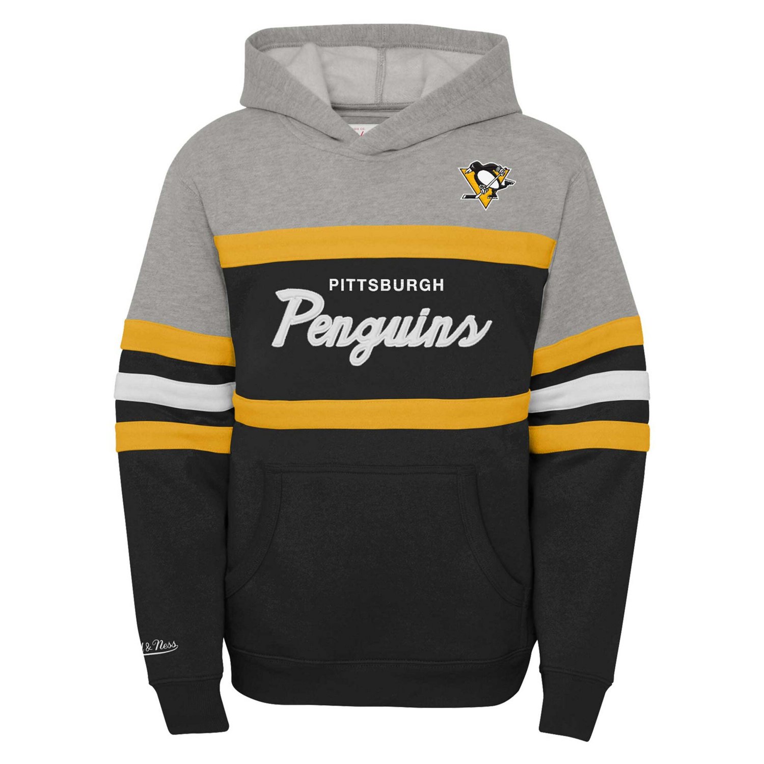Youth Mitchell  Ness Pittsburgh Penguins Head Coach Pullover Hoodie                                                              - view number 2