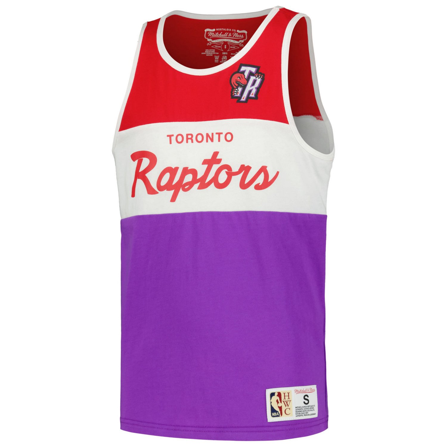 Youth Mitchell  Ness Toronto Raptors Hardwood Classics Special Script Tank Top - view number 2