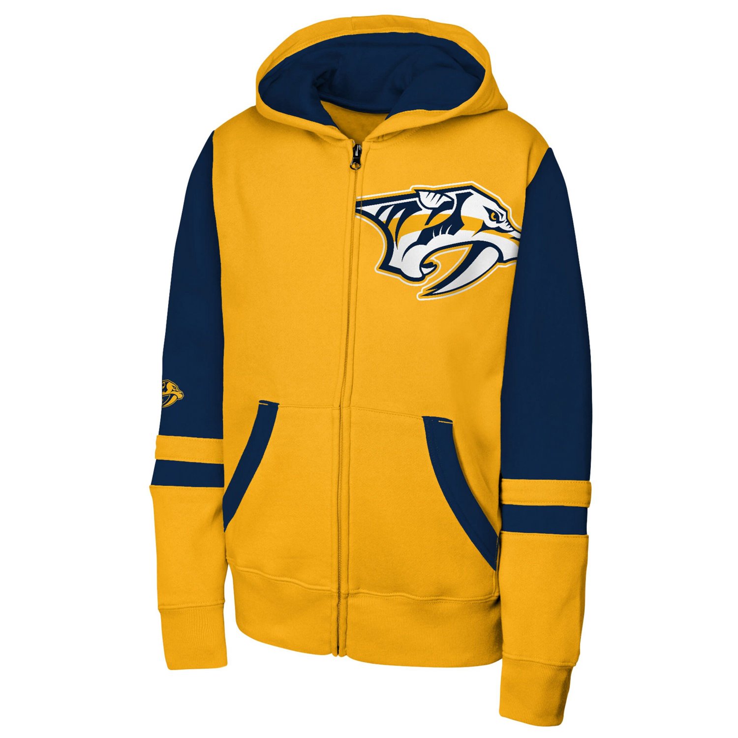Youth Nashville Predators Face Off Full-Zip Hoodie