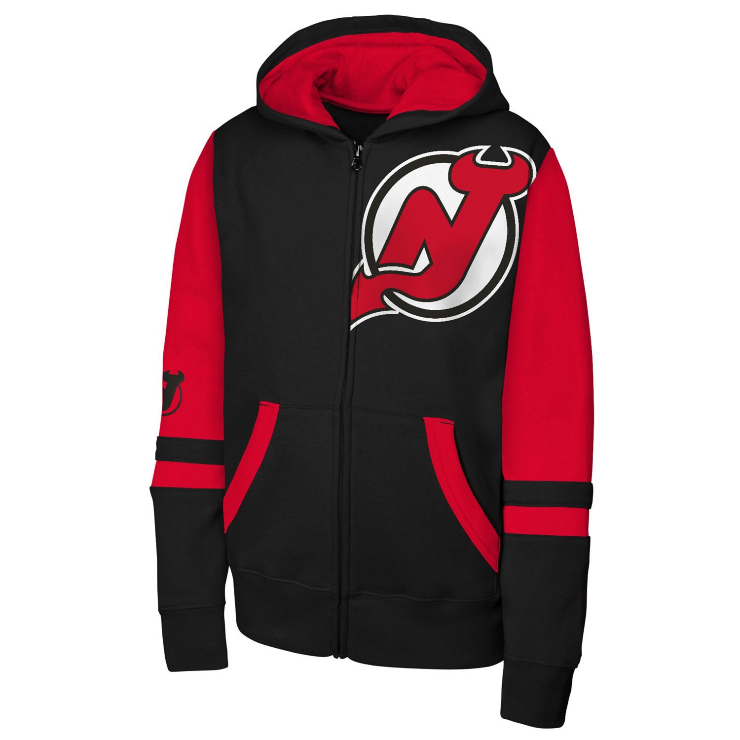 Youth New Jersey Devils Face Off Full-Zip Hoodie