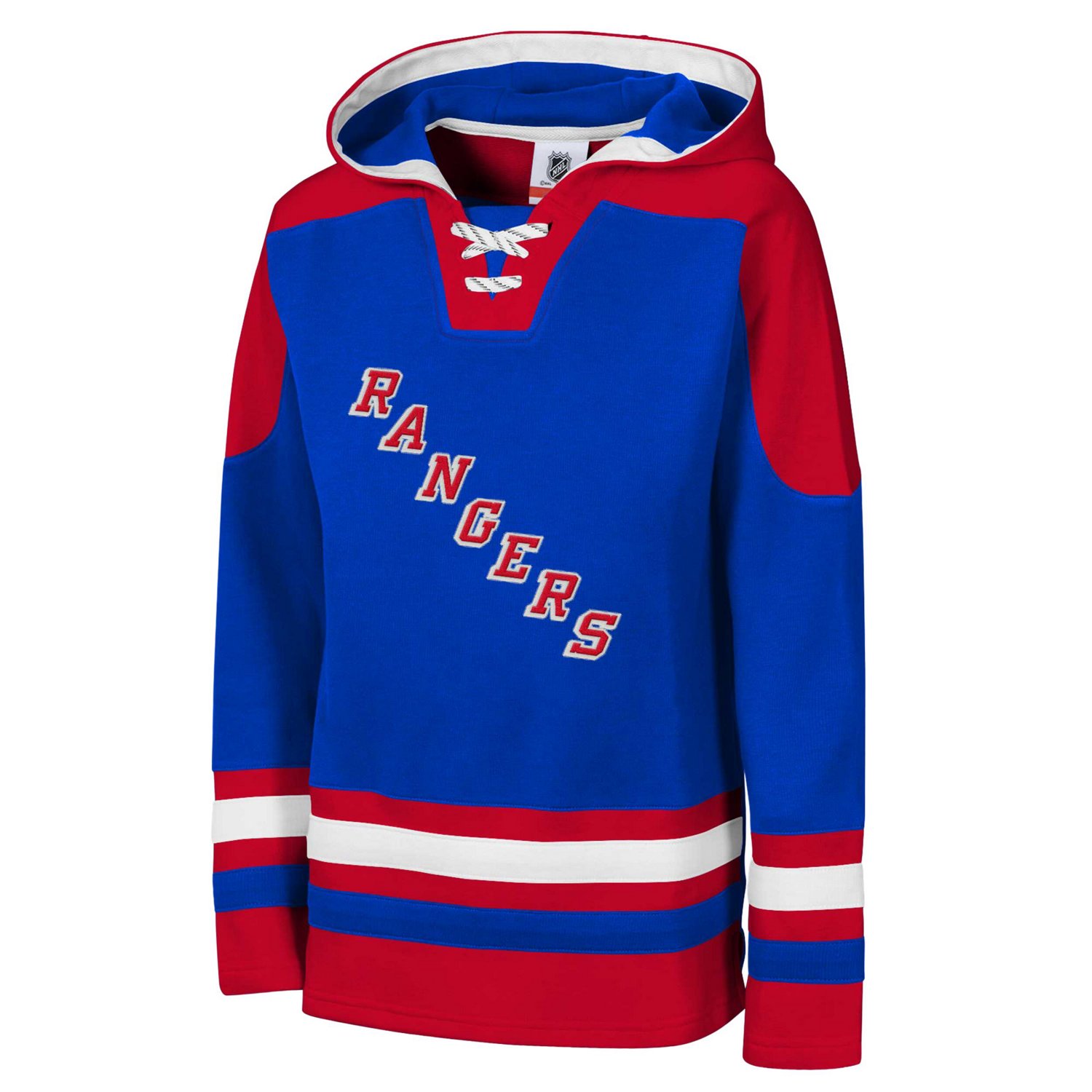 Youth New York Rangers Ageless Must Have Home V-Neck Pullover Hoodie - view number 2