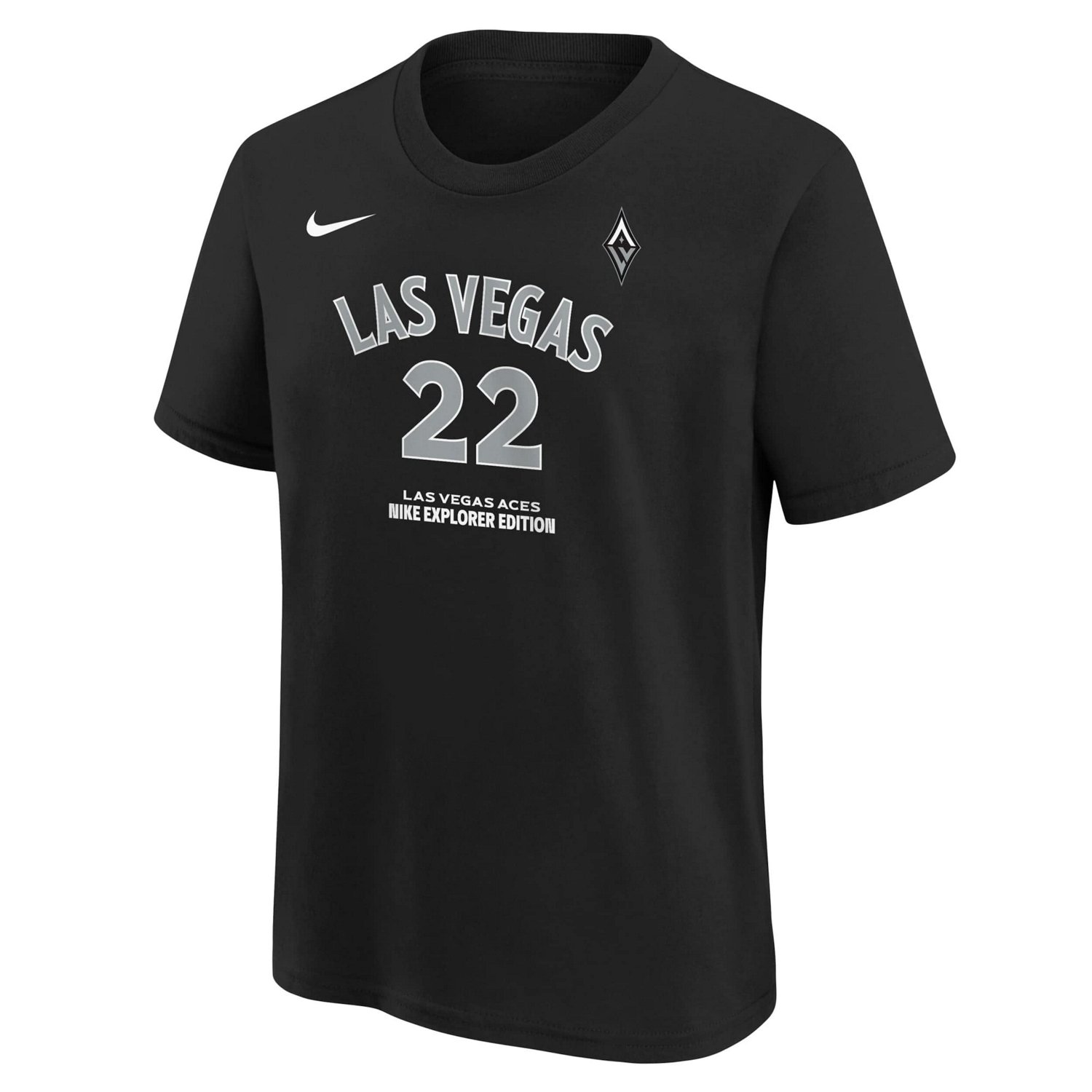 Youth Nike A'ja Wilson Las Vegas Aces Explorer Edition Name  Number T-Shirt