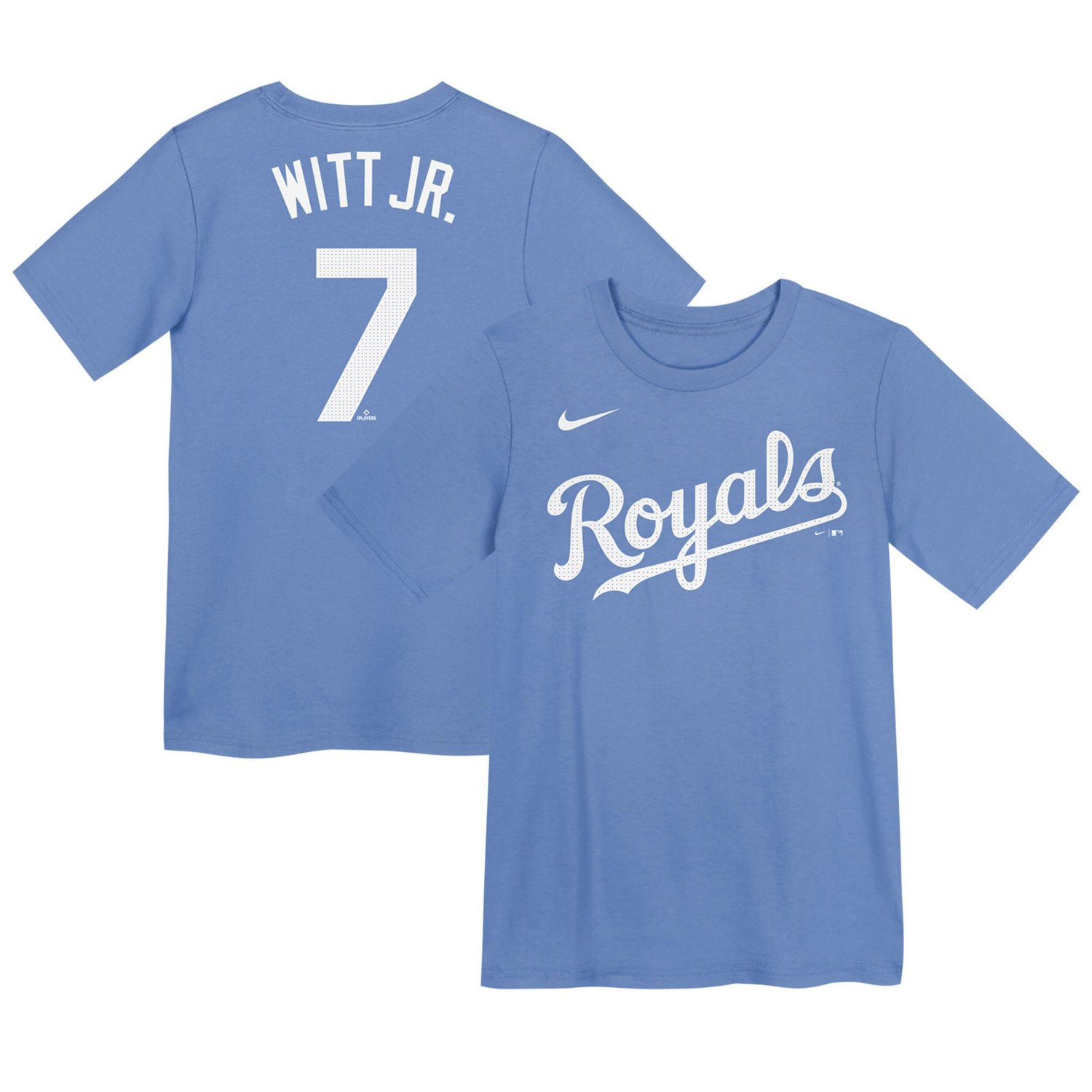Youth Nike Bobby Witt Jr Light Kansas City Royals Home Player Name  Number T-Shirt - view number 1