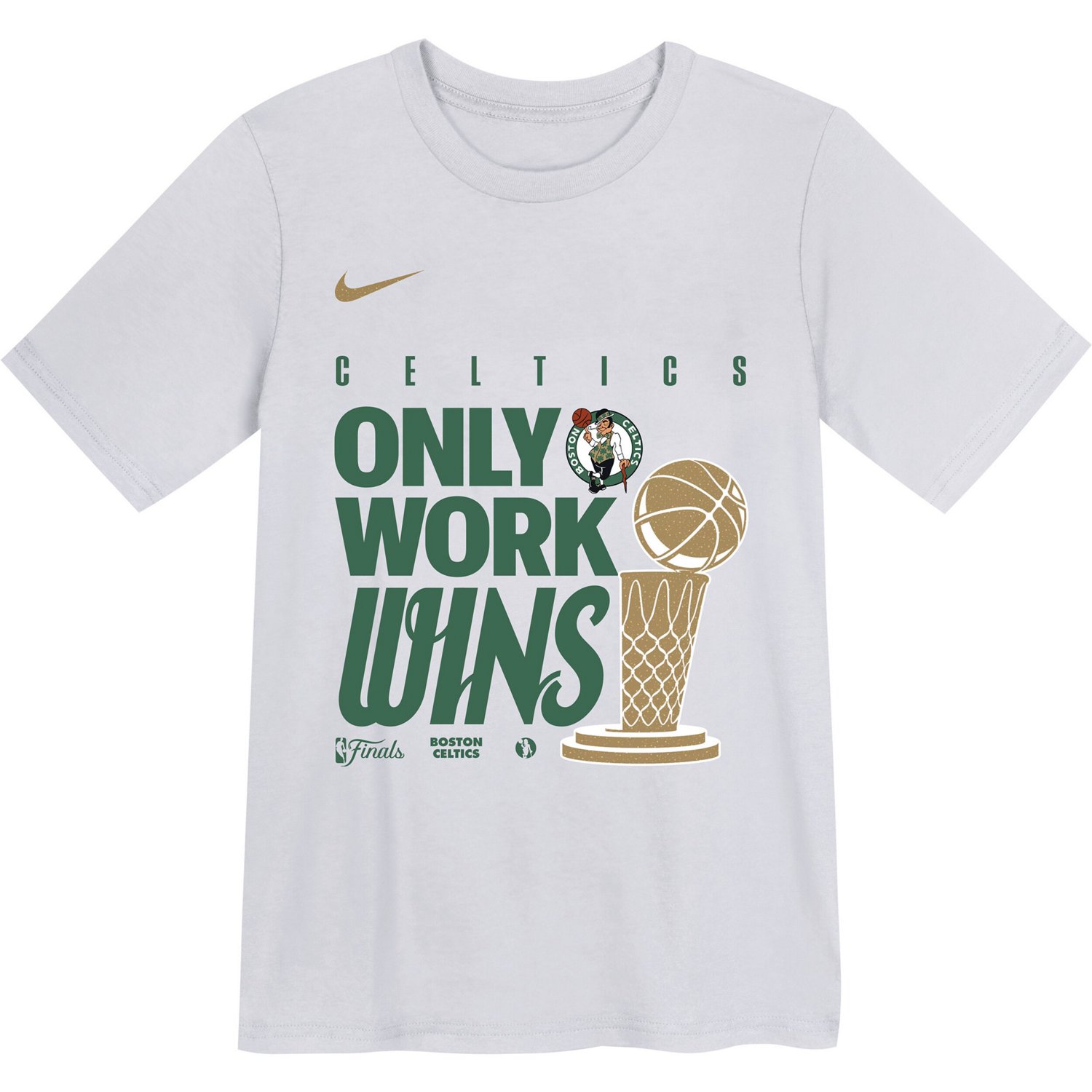 Youth Nike Boston Celtics 2024 NBA Finals Champions Celebration Parade T-Shirt - view number 2