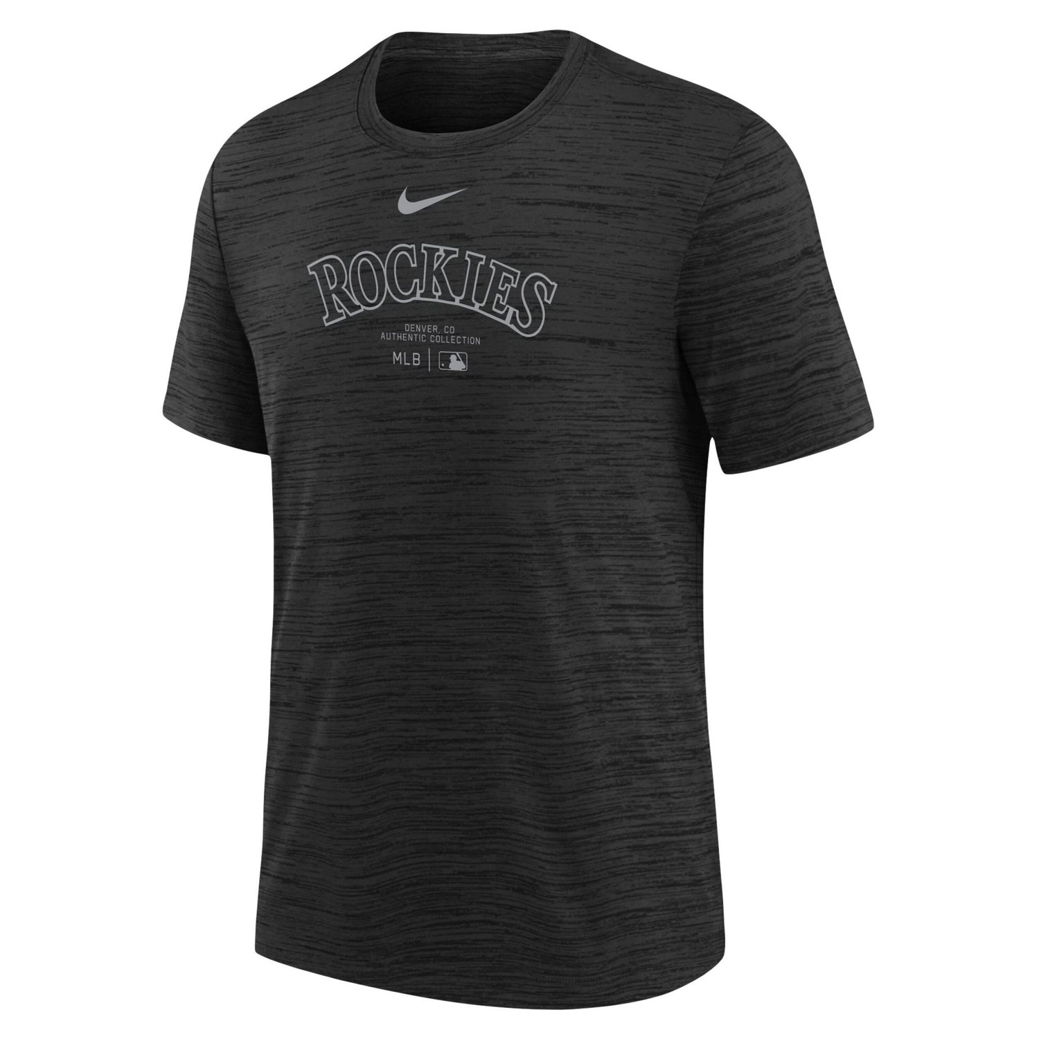Youth Nike Colorado Rockies Authentic Collection Practice Performance T-Shirt - view number 2