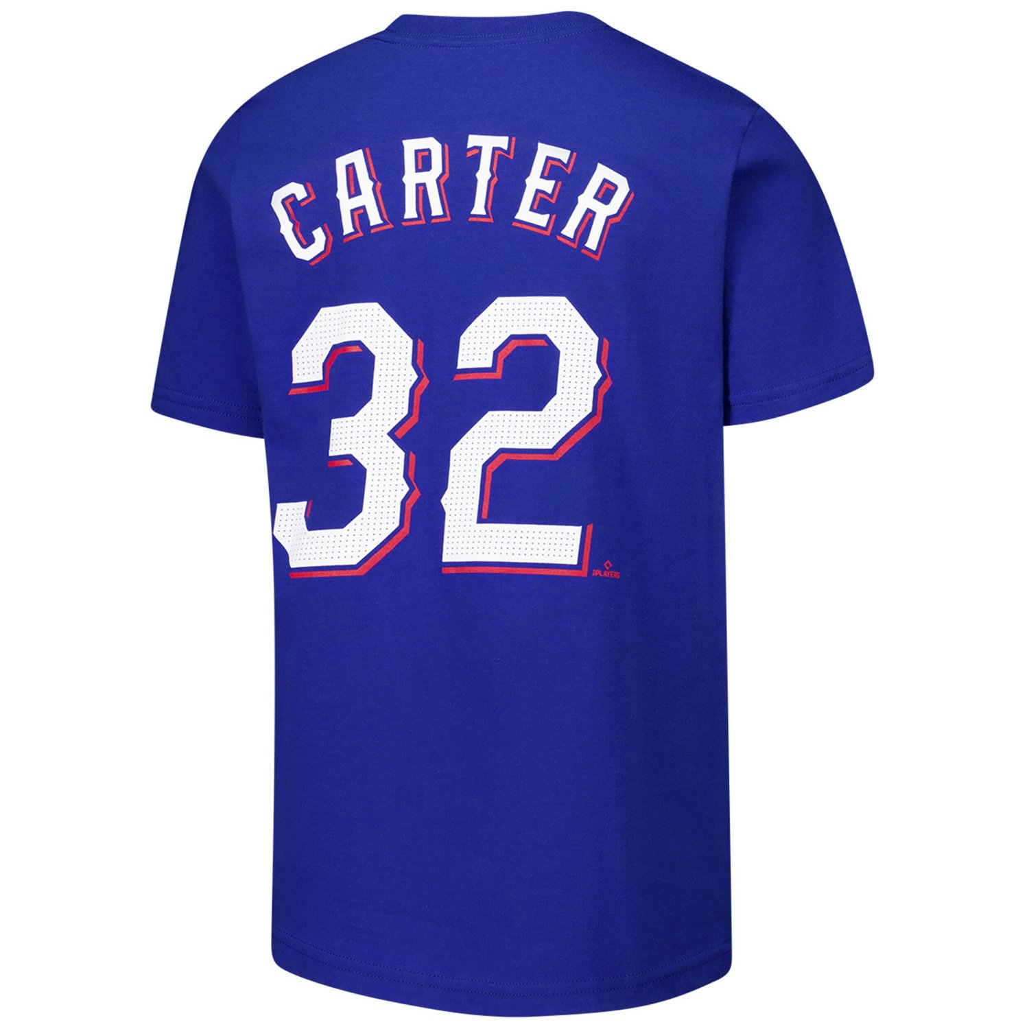 Youth Nike Evan Carter Texas Rangers Name  Number T-Shirt - view number 3