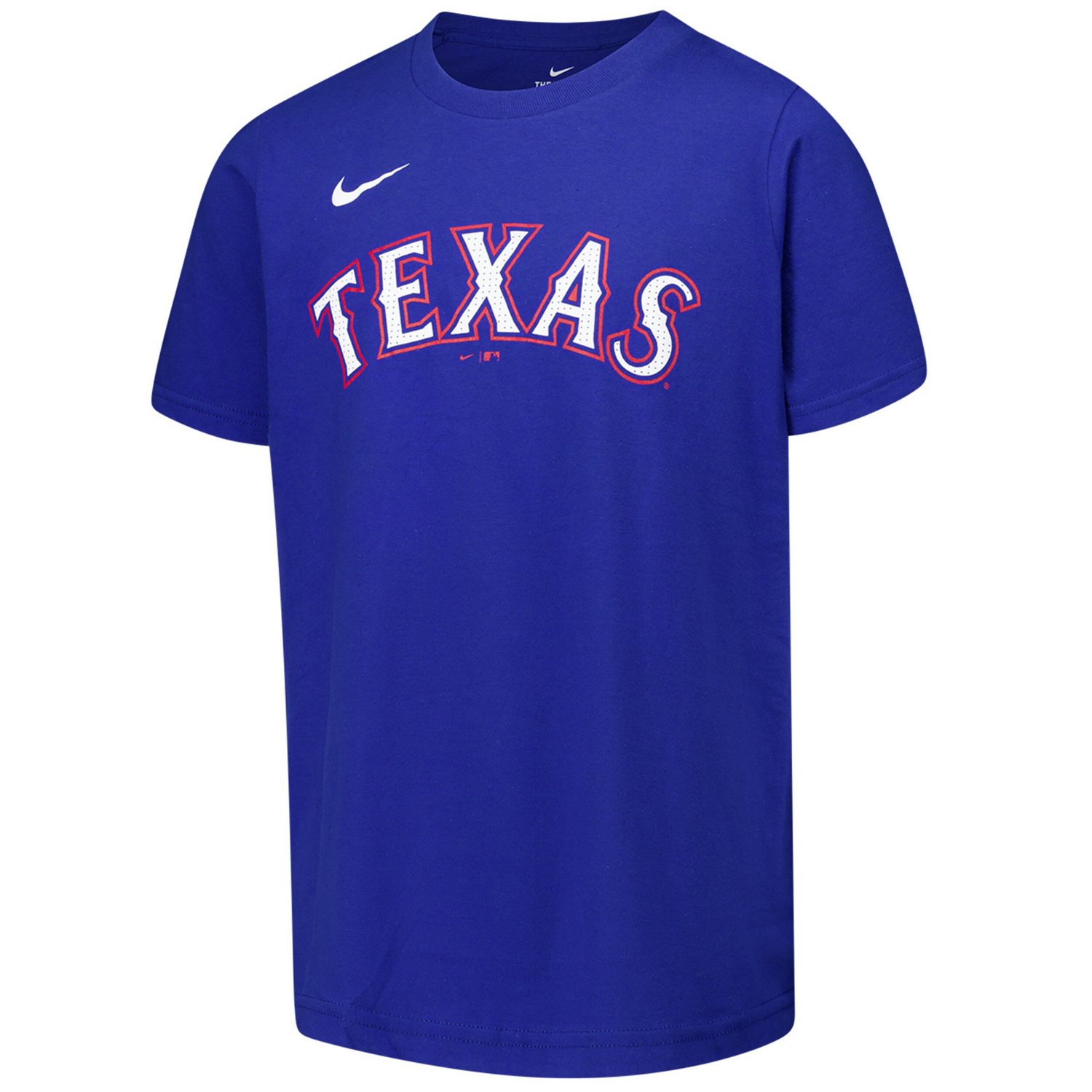 Youth Nike Evan Carter Texas Rangers Name  Number T-Shirt - view number 2