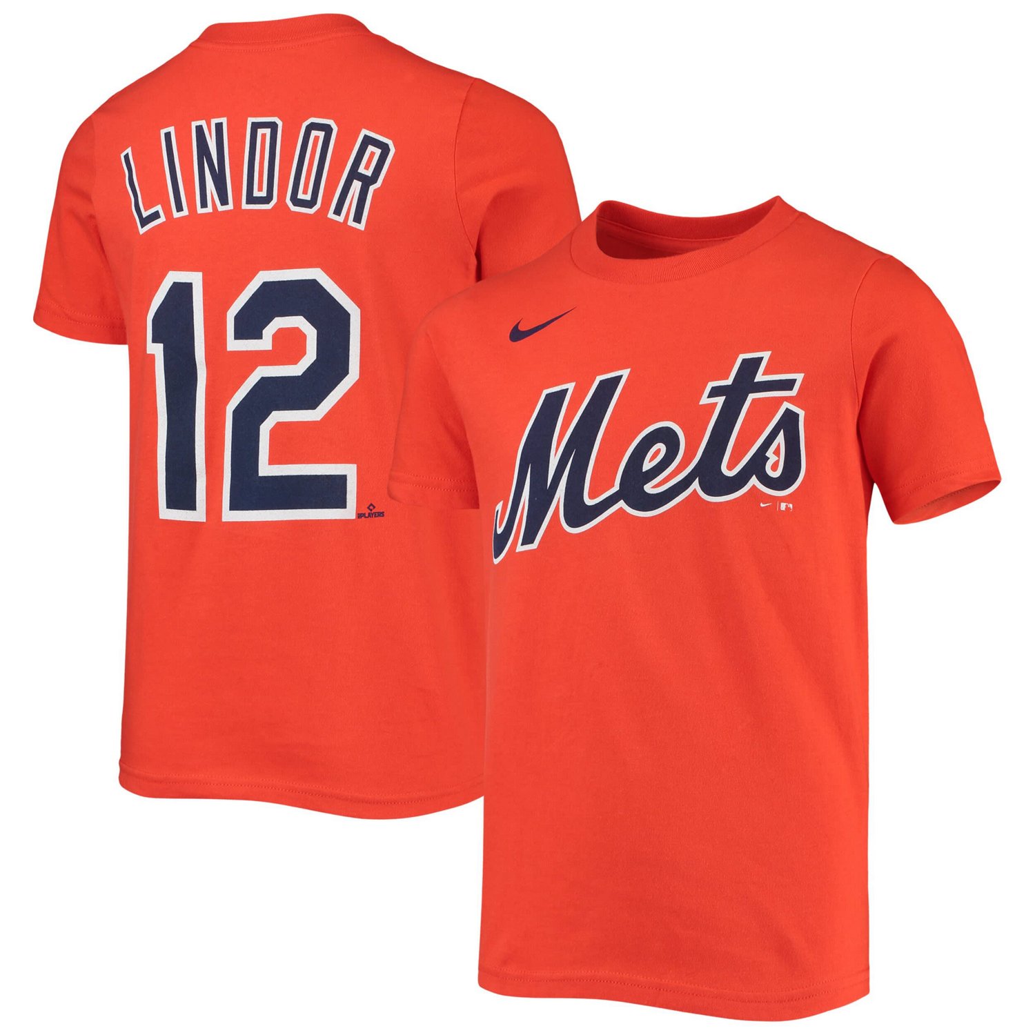 Youth Nike Francisco Lindor New York Mets Player Name  Number T-Shirt - view number 1