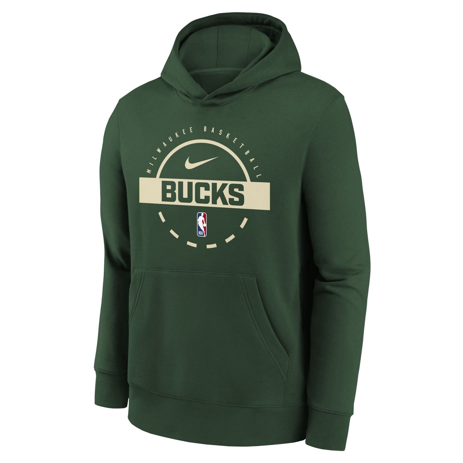 Youth Nike Hunter Milwaukee Bucks 2025 26 Club Fleece Practice Hoodie - view number 2