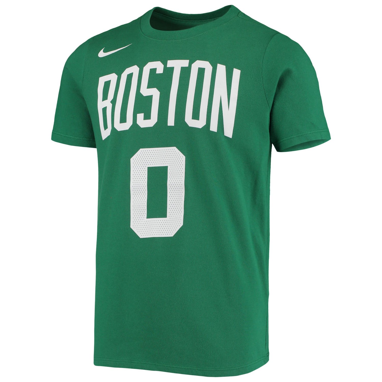 Youth Nike Jayson Tatum Kelly Boston Celtics Logo Name  Number Performance T-Shirt - view number 2