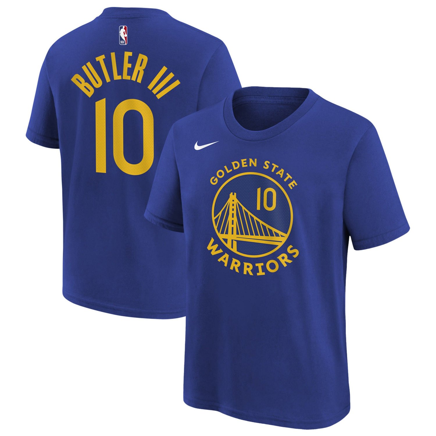 Youth Nike Jimmy Butler III Golden State Warriors Icon Edition Name  Number T-Shirt