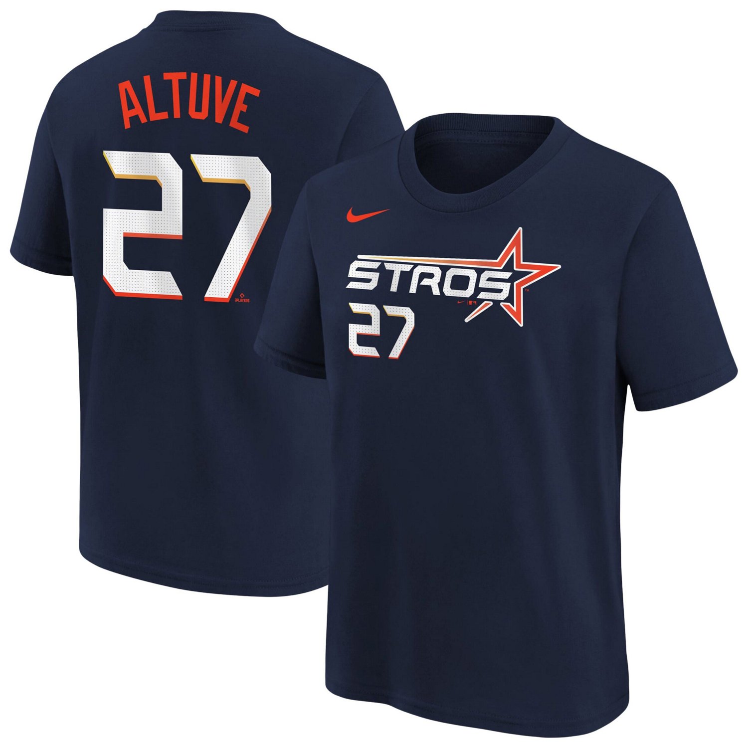 Youth Nike Jose Altuve Houston Astros Fuse City Connect Name  Number T-Shirt - view number 1