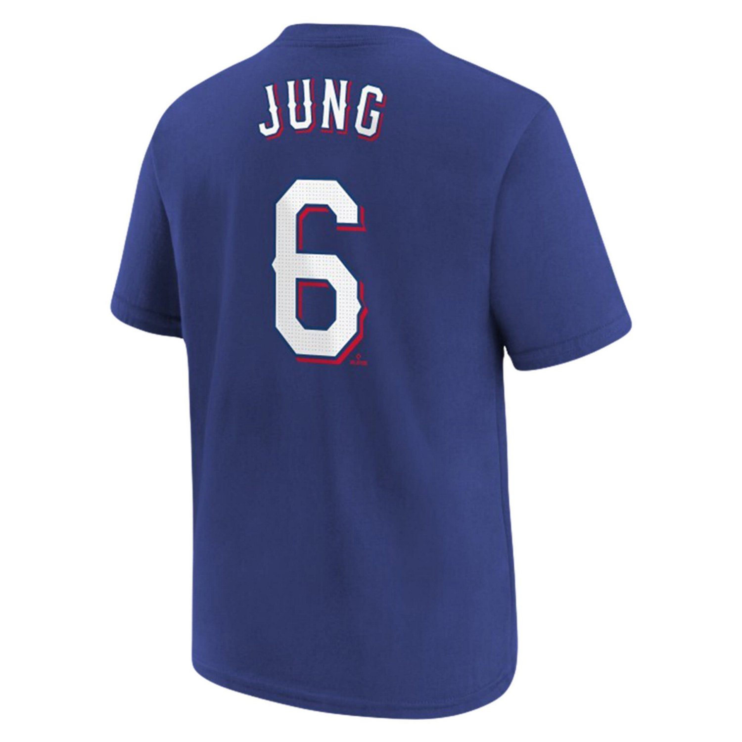 Youth Nike Josh Jung Texas Rangers Name  Number T-Shirt - view number 3