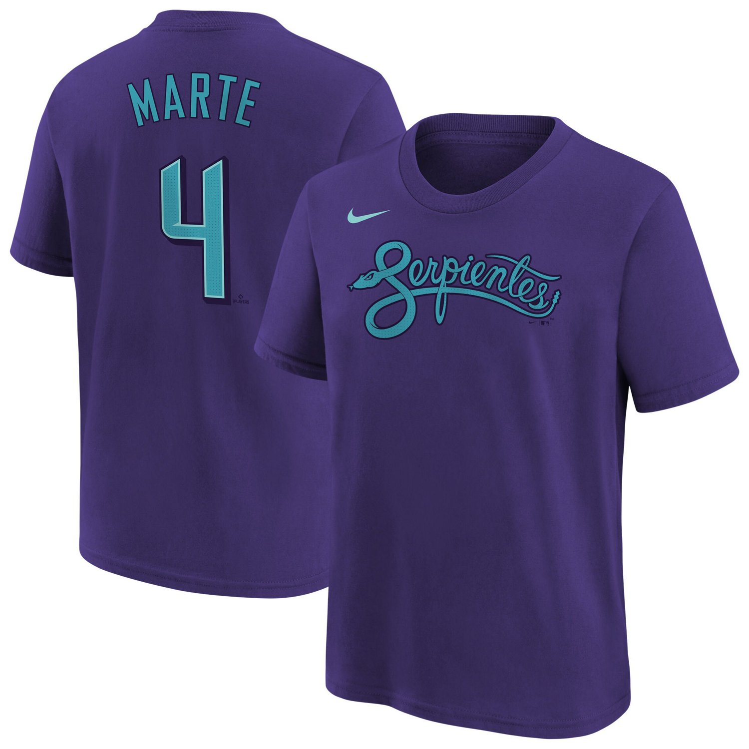 Youth Nike Ketel Marte Arizona Diamondbacks Fuse City Connect Name  Number T-Shirt