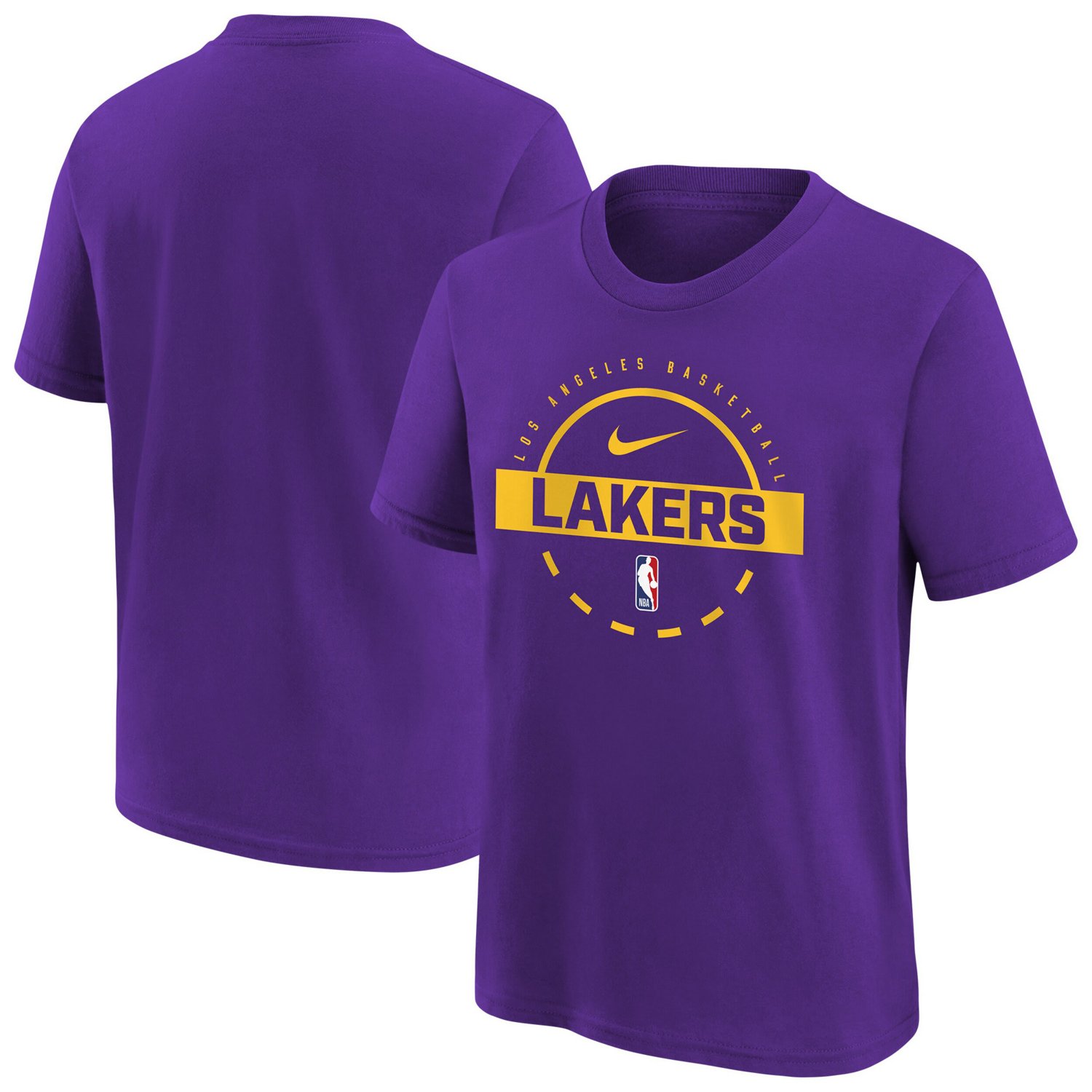Youth Nike Los Angeles Lakers Practice T-Shirt