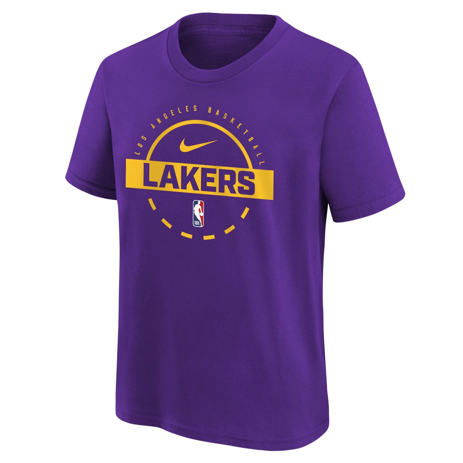 Youth Nike Los Angeles Lakers Practice T-Shirt - view number 2