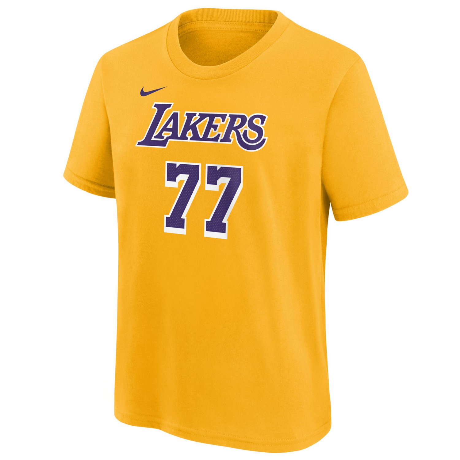 Youth Nike Luka Doni Los Angeles Lakers Player Name  Number T-Shirt                                                              - view number 2