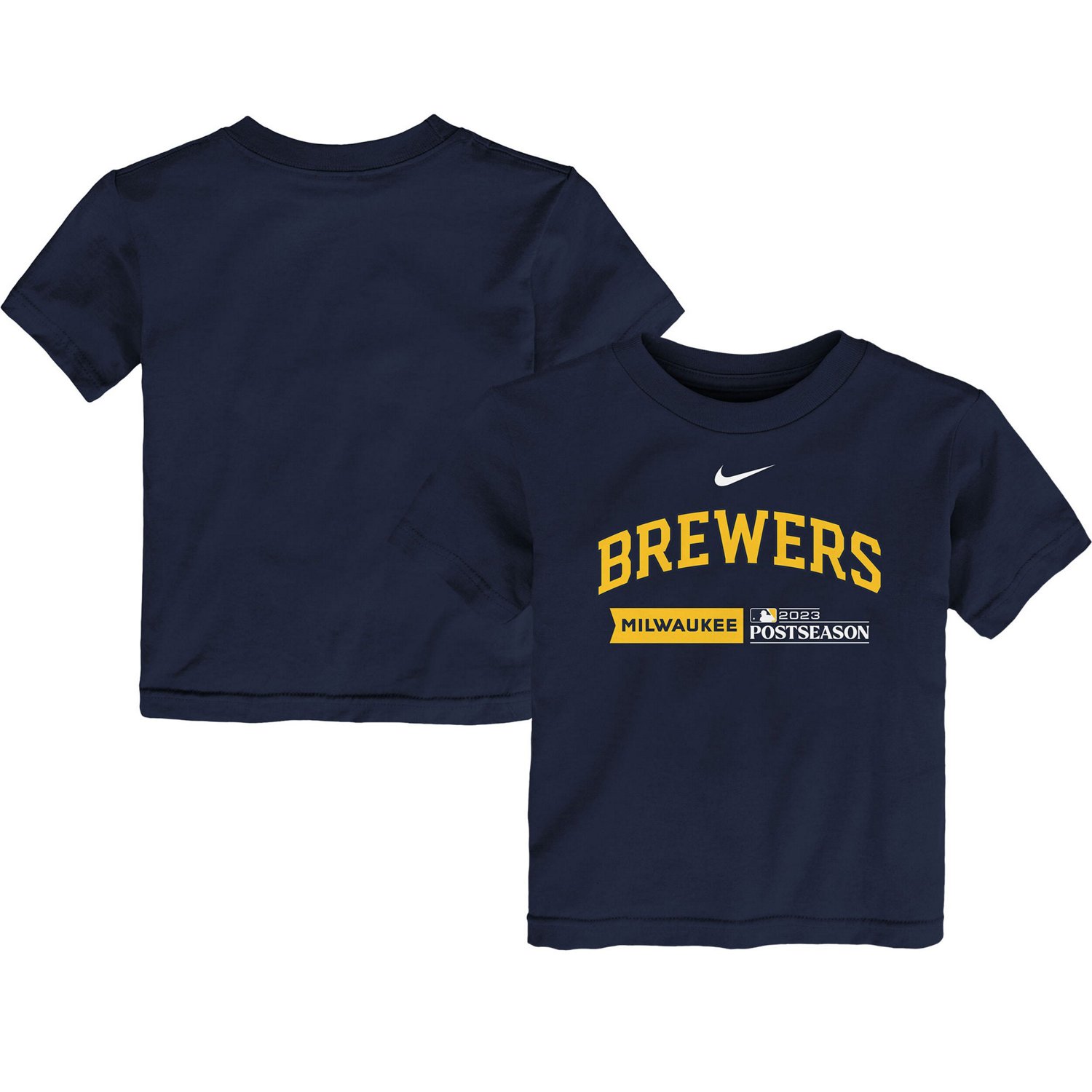 Youth Nike Milwaukee Brewers 2023 Postseason Authentic Collection T-Shirt