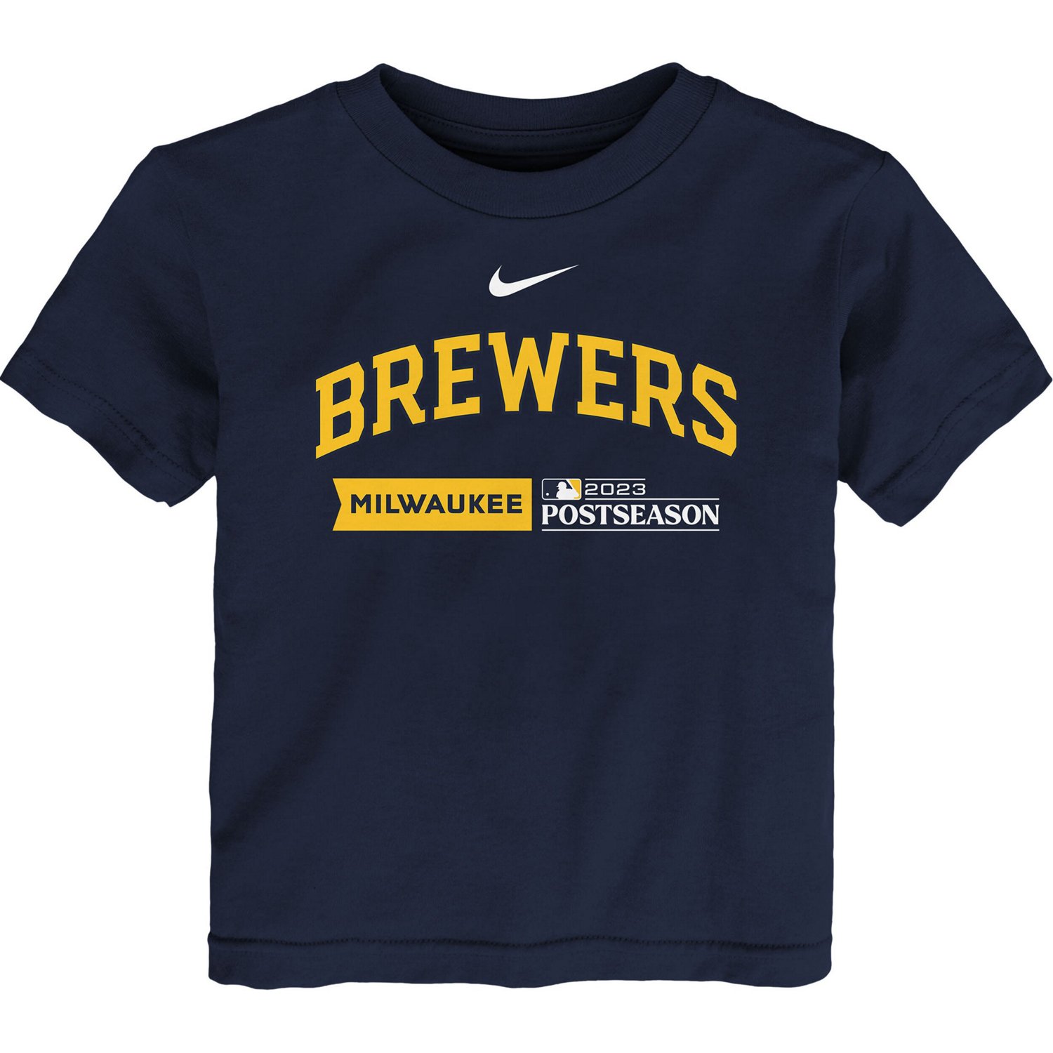 Youth Nike Milwaukee Brewers 2023 Postseason Authentic Collection T-Shirt - view number 2