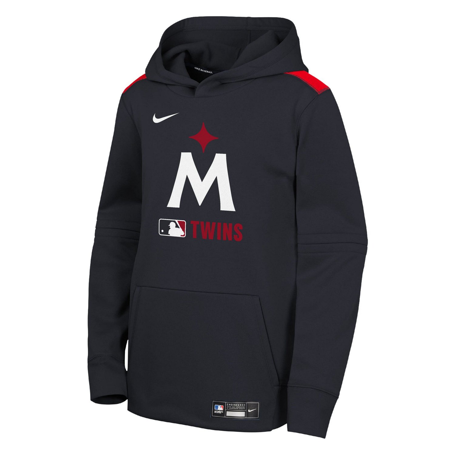 Youth Nike Minnesota Twins Authentic Collection Performance Pullover Hoodie - view number 2