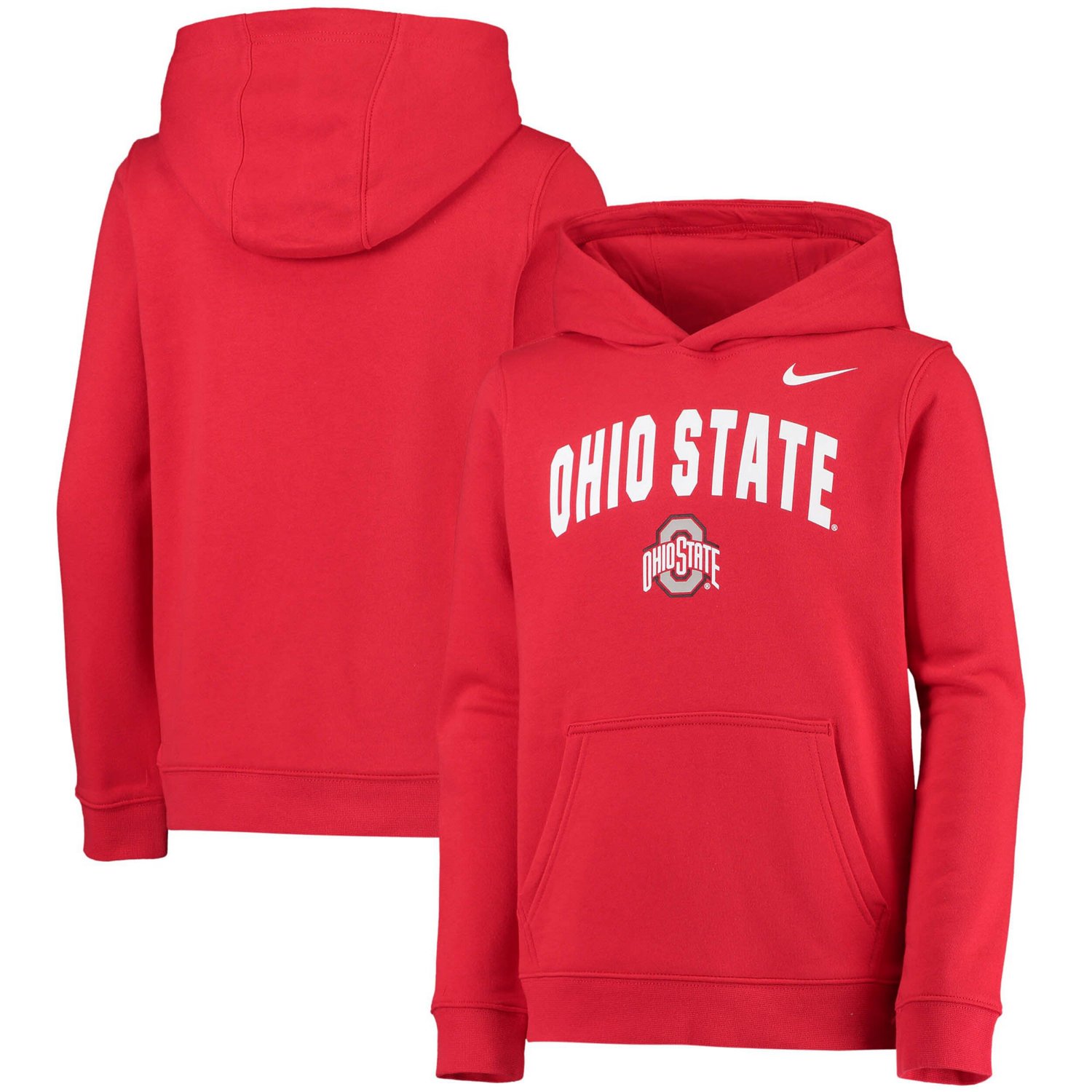 Youth Nike Ohio State Buckeyes Club Fleece Pullover Hoodie - view number 1