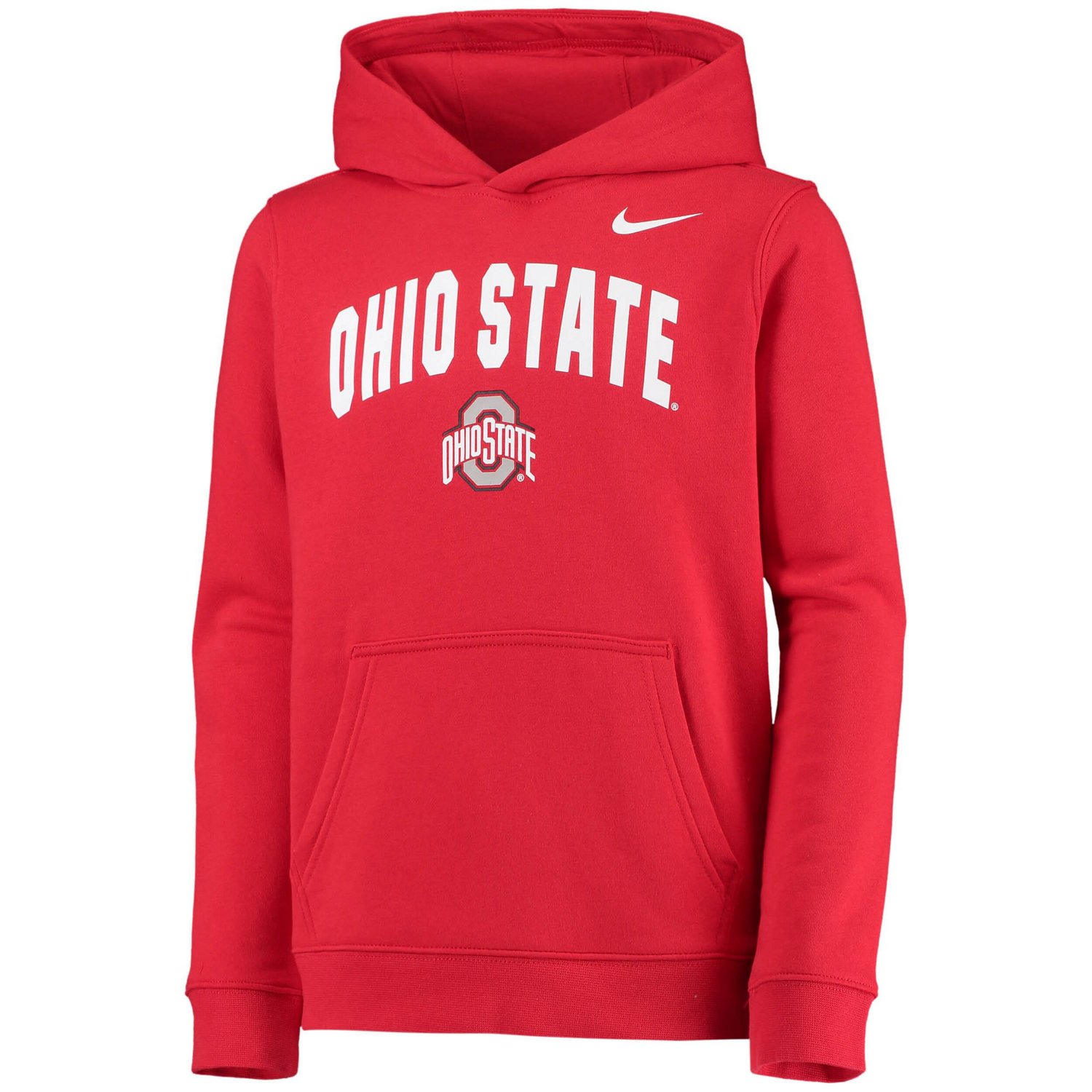 Youth Nike Ohio State Buckeyes Club Fleece Pullover Hoodie - view number 2