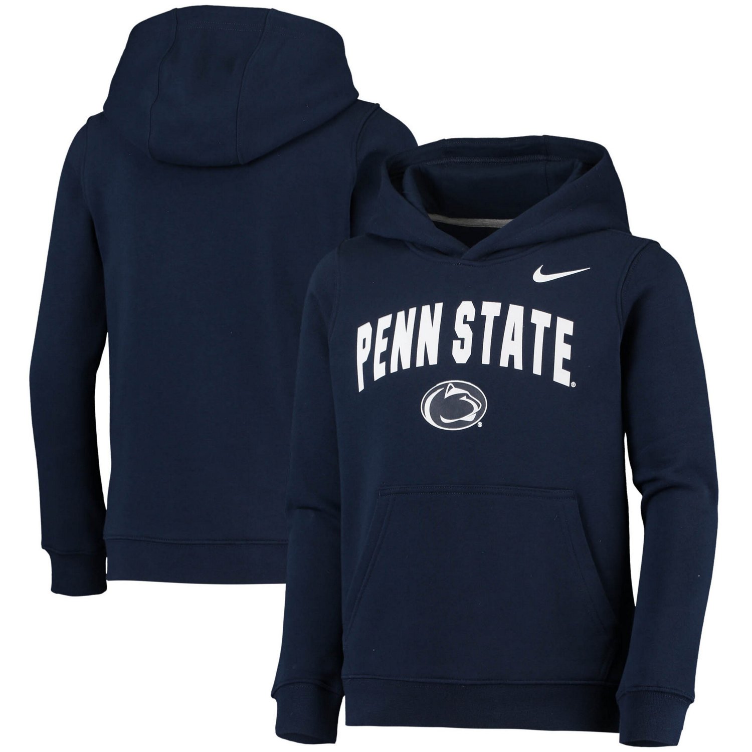 Nike Youth Nike Penn State Nittany Lions Club Fleece Pullover Hoodie Hamilton Place