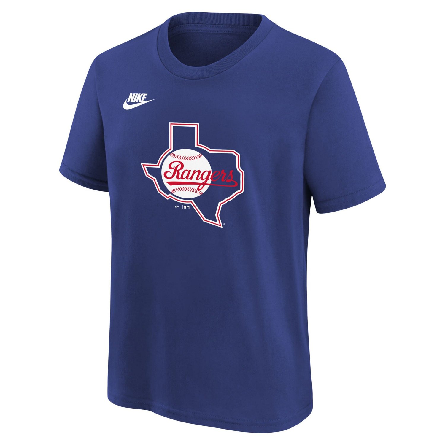 Youth Nike Texas Rangers Cooperstown Collection Team Logo T-Shirt - view number 2