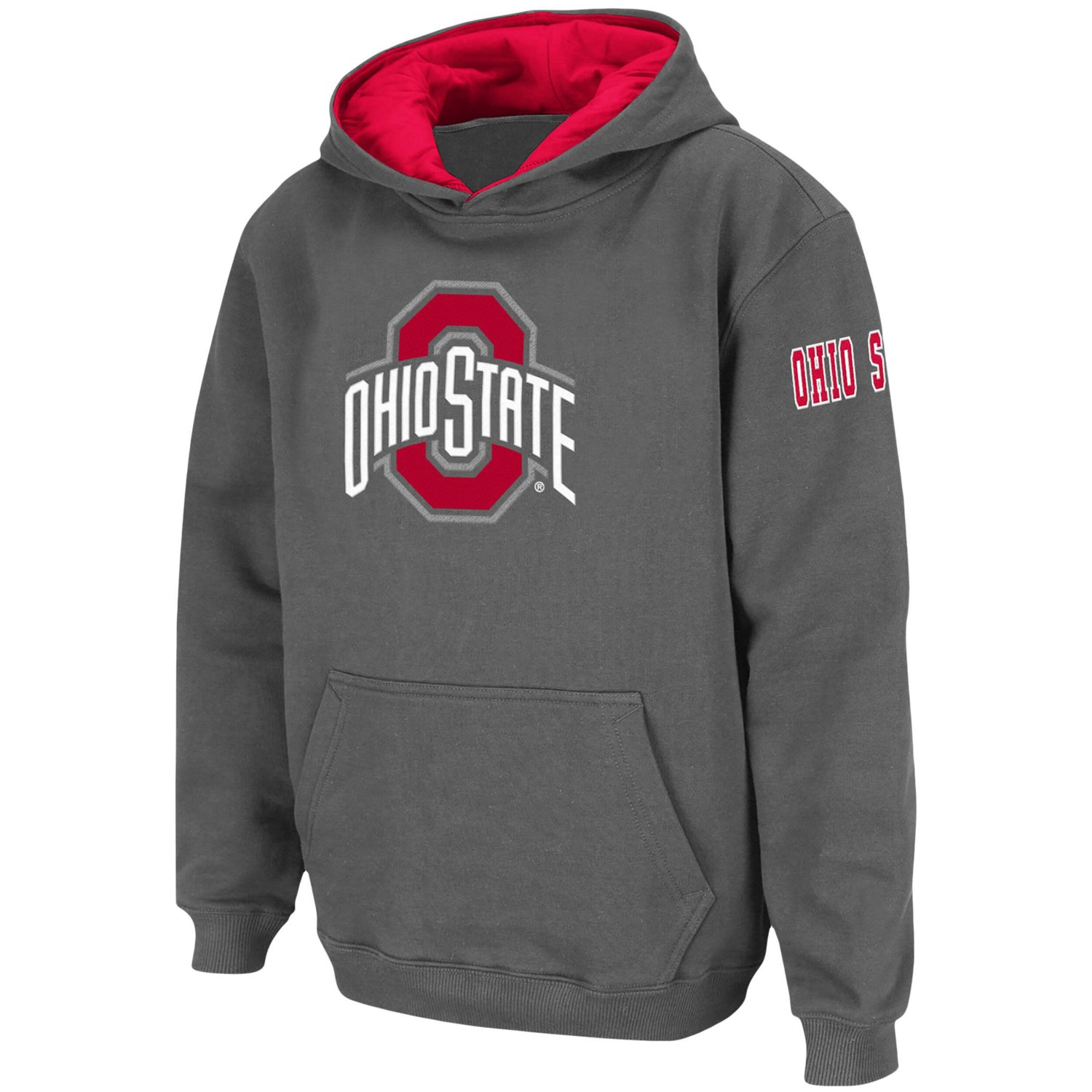 Youth Ohio State Buckeyes Big Logo Pullover Hoodie - view number 2