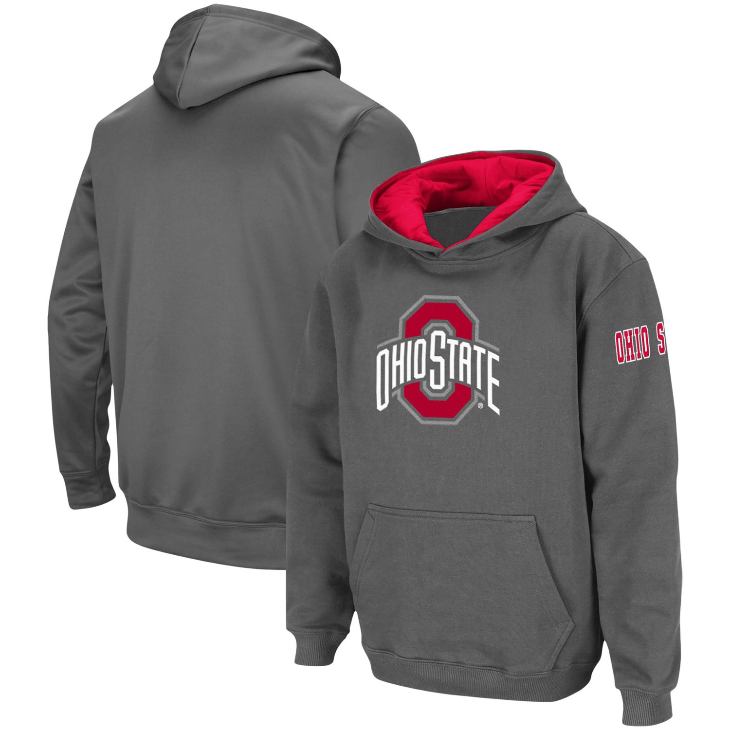 Youth Ohio State Buckeyes Big Logo Pullover Hoodie - view number 1