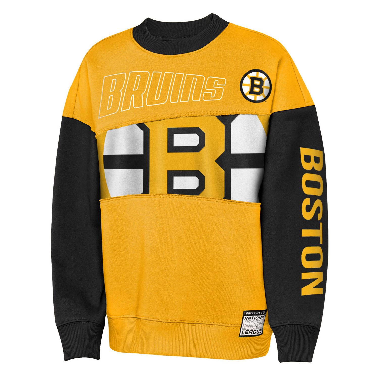Youth Outerstuff Black Boston Bruins Impact Player Sweatshirt - view number 2