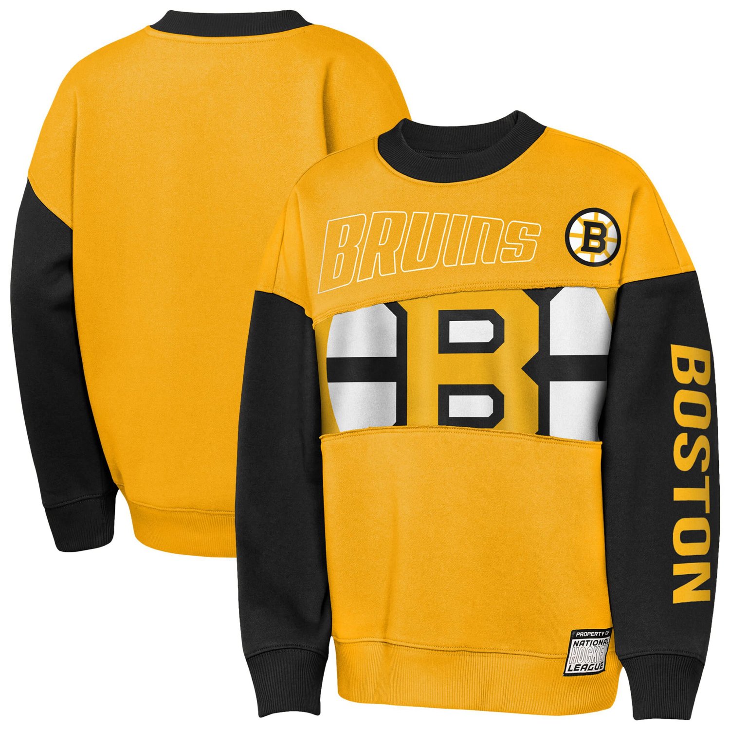 Youth Outerstuff Black Boston Bruins Impact Player Sweatshirt