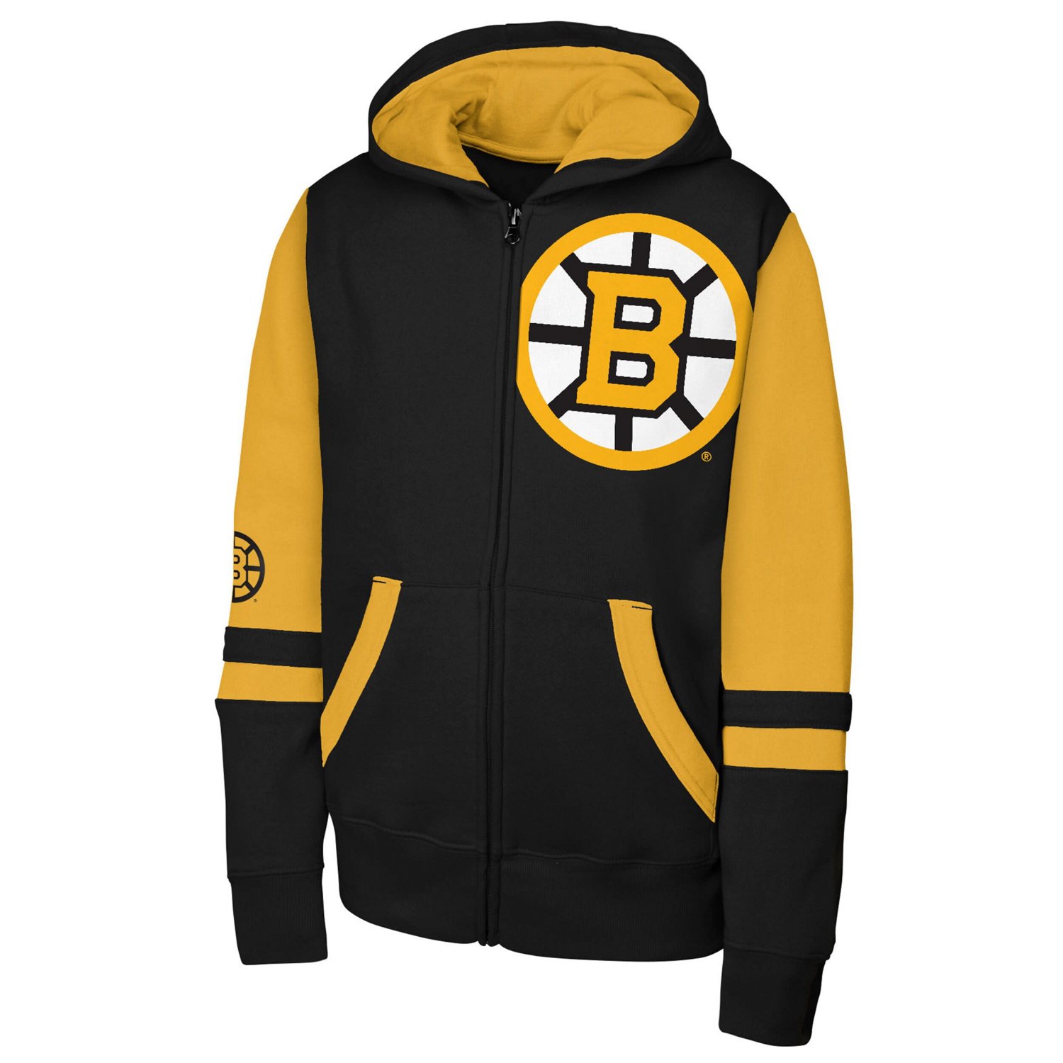 Youth Outerstuff Boston Bruins Face Off Full-Zip Hoodie - view number 2