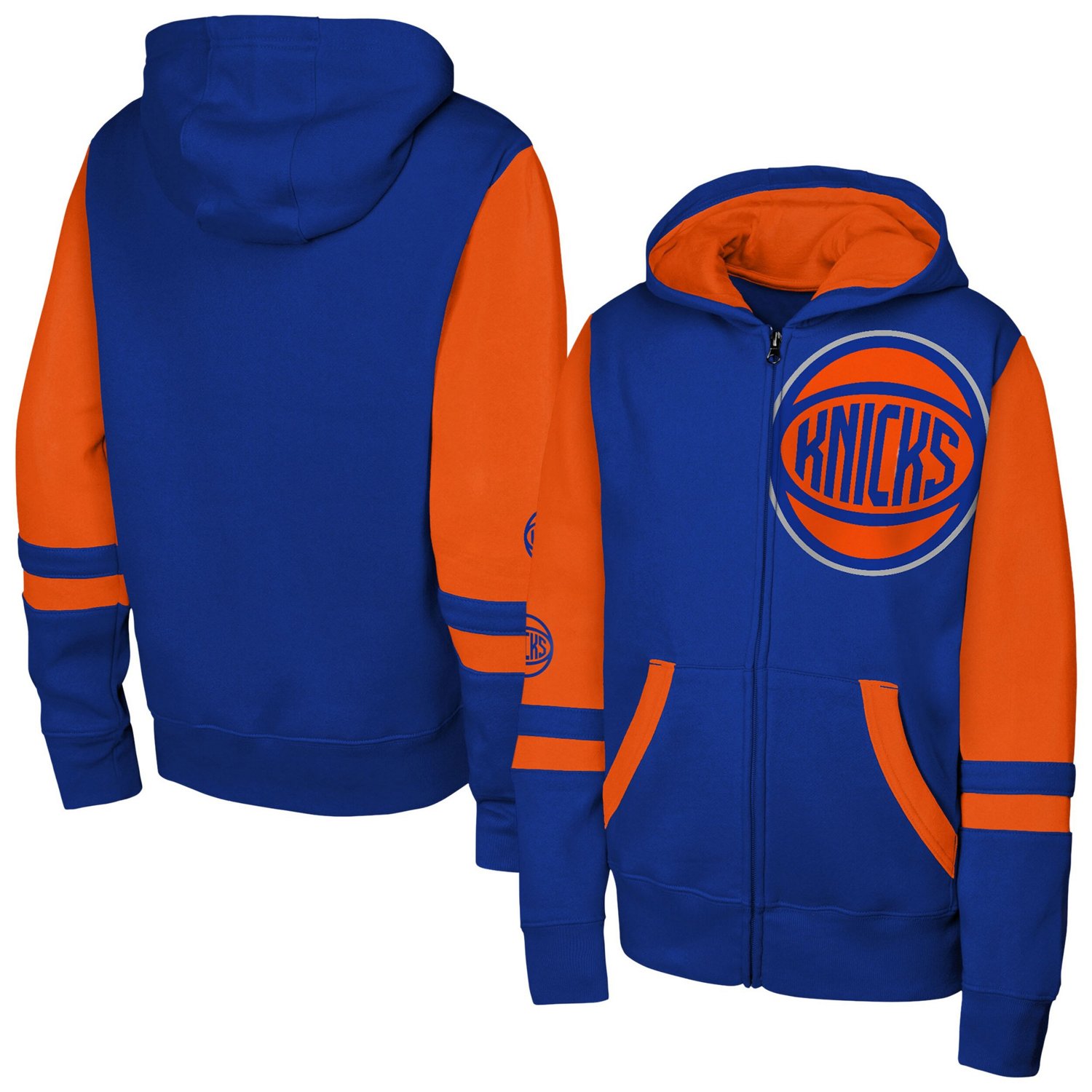 Youth Outerstuff New York Knicks Straight to the League Full-Zip Hoodie - view number 1