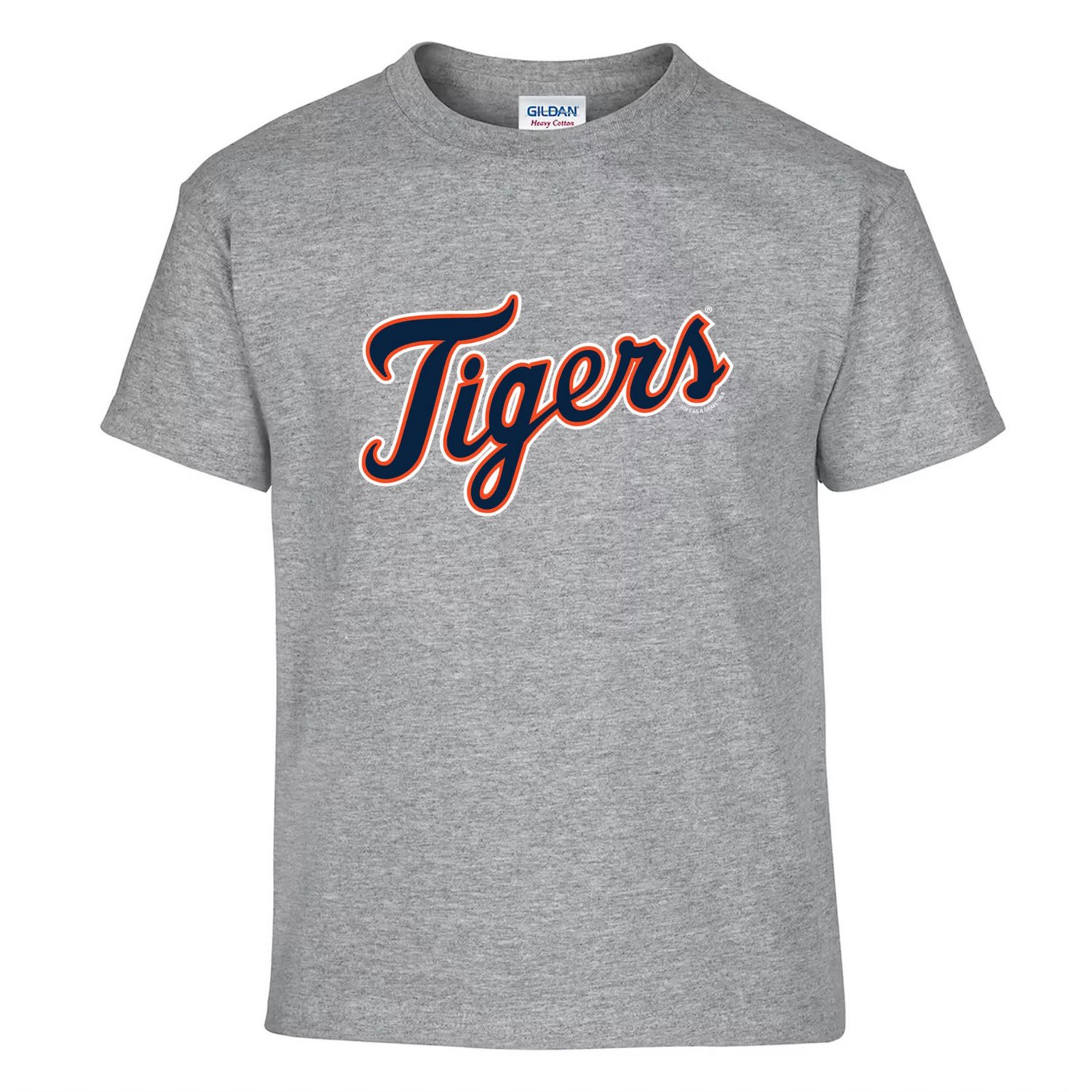 Youth Soft as a Grape Heather Gray Detroit Tigers Two-Pack T-Shirt Set