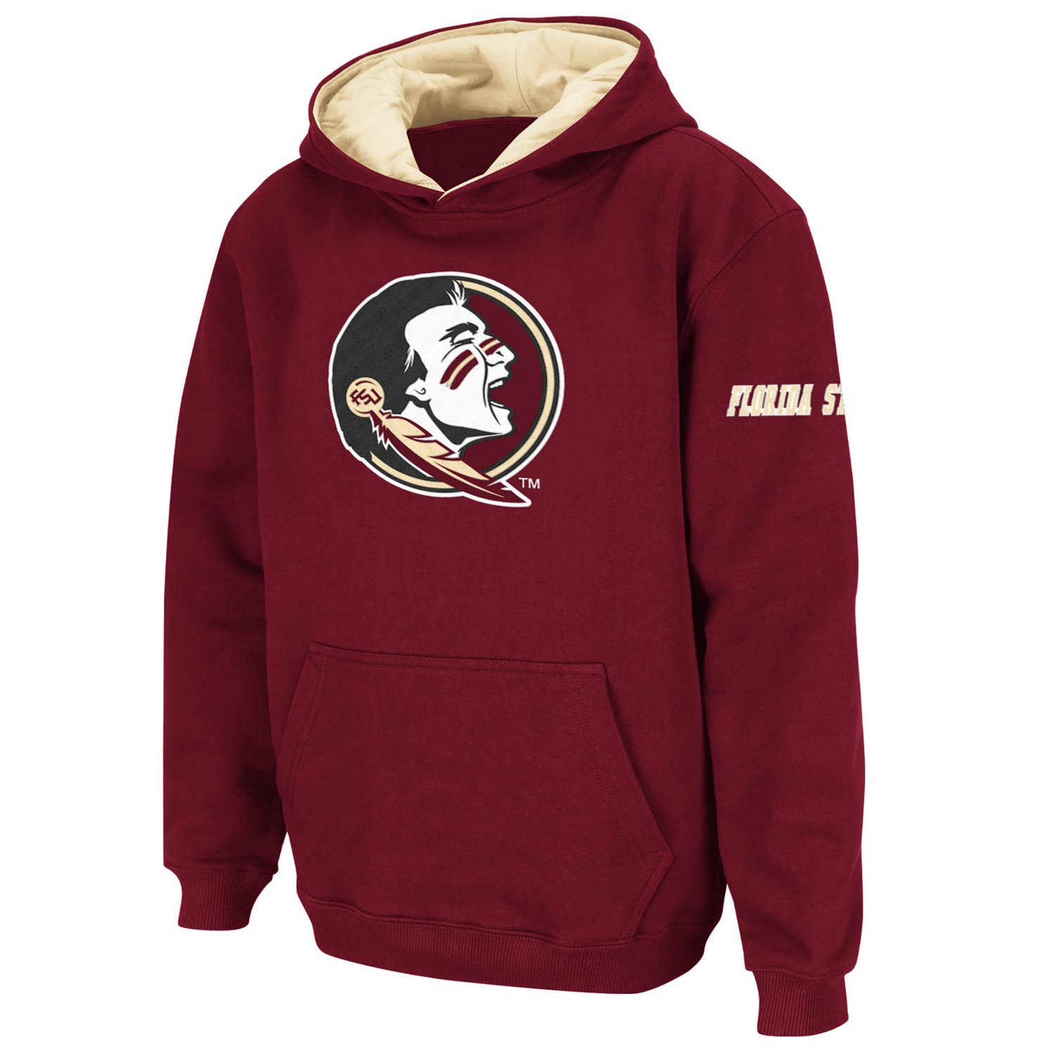 Youth Stadium Athletic Florida State Seminoles Big Logo Pullover Hoodie                                                          - view number 1